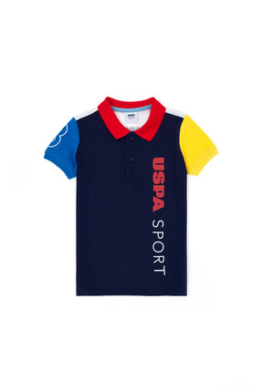 U.S. Polo Assn. Erkek Çocuk Lacivert Polo Yaka Tişört 50263462-VR033