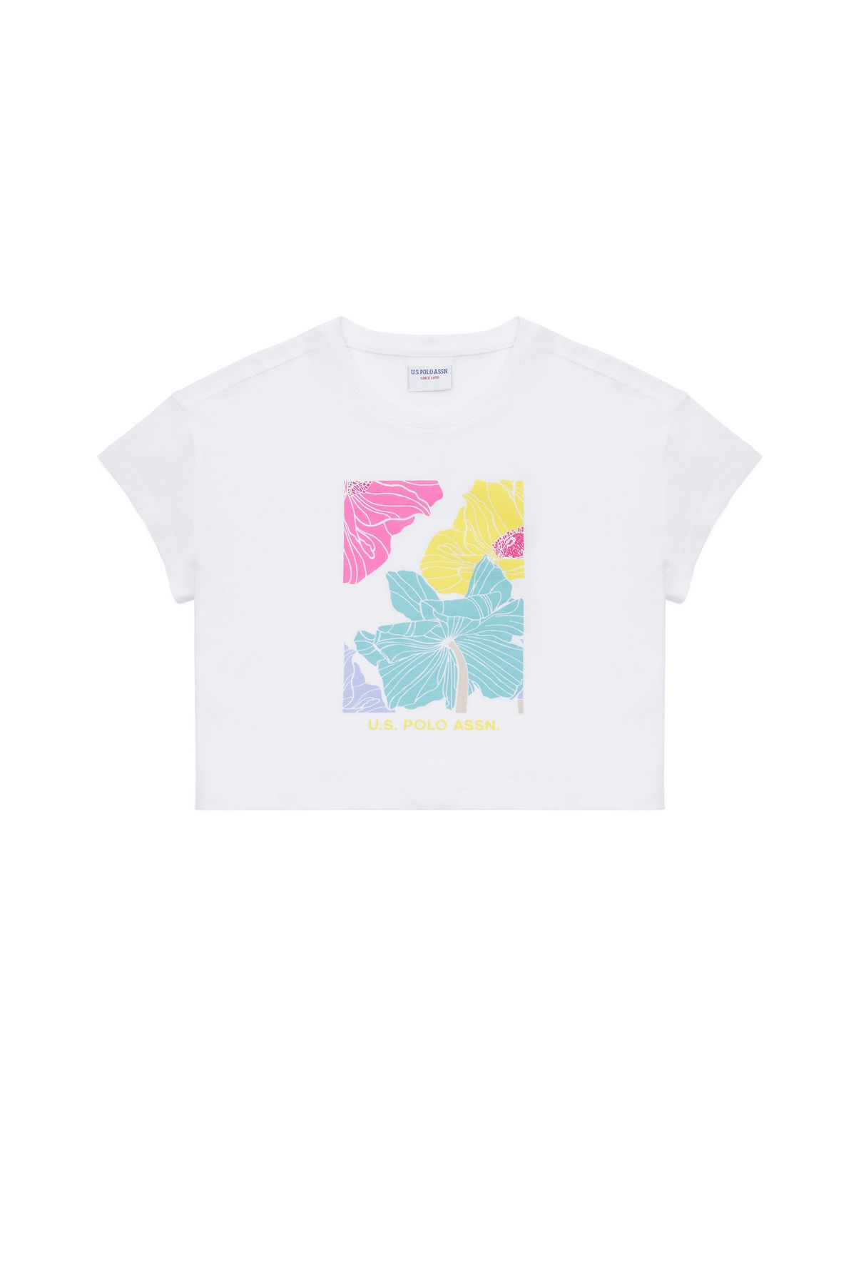 تی شرت یقه سفید بچه گانه 50263410-VR013 U.S. Polo Assn.