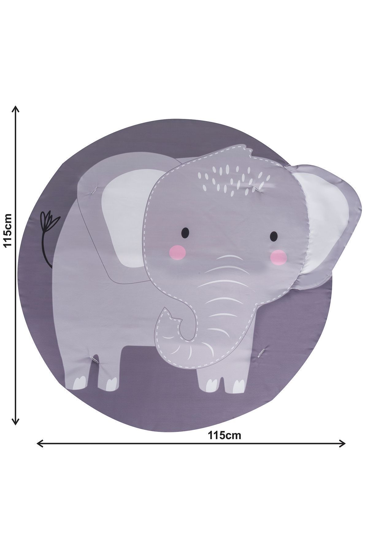 Jusso 3 Boyutlu Dokunuş Safari Hayvanlar Oyun Halısı 115*115 cm fotoğrafı 4 (önizleme)