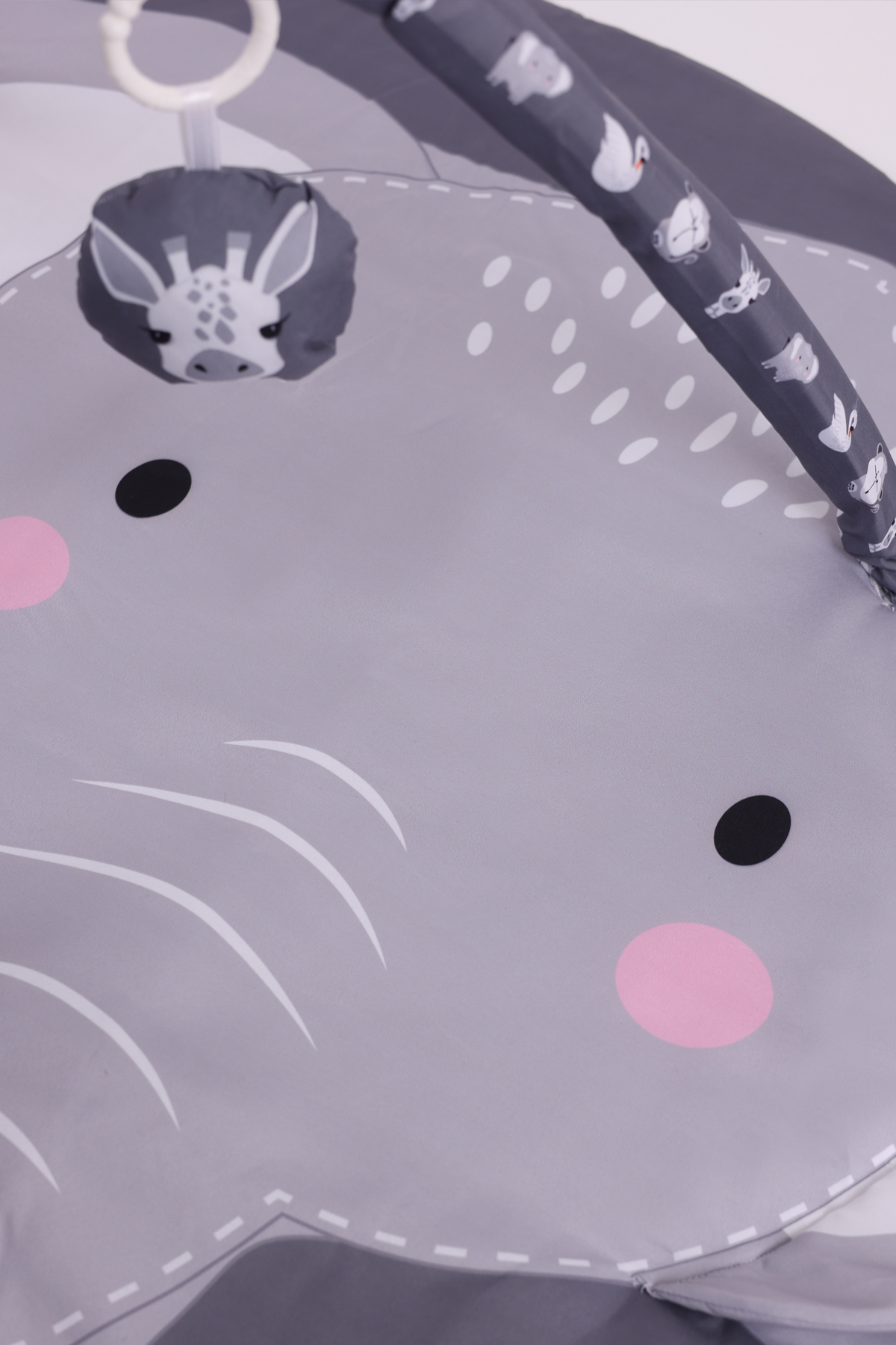 Jusso 3 Boyutlu Dokunuş Safari Hayvanlar Oyun Halısı 115*115 cm fotoğrafı 5 (önizleme)