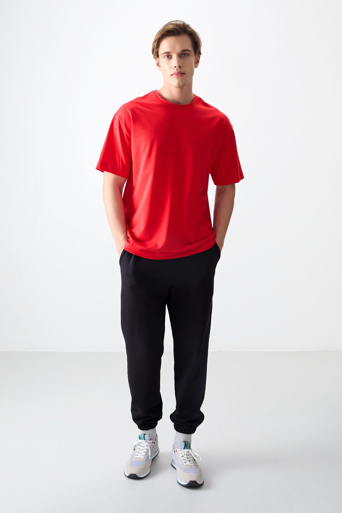تی شرت مردانه فیستا پنبه ضخیم بافت نرم و مشرف به اساسی T SHIRT 88377 Air Jones