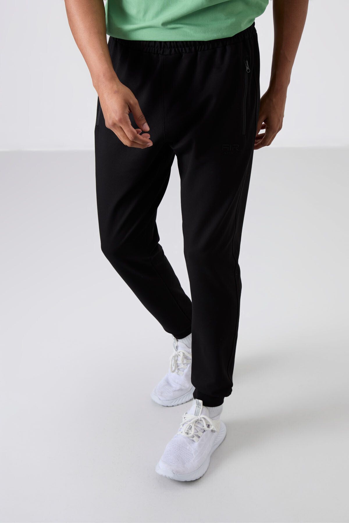 AIR JONES-Rory Black Jogger Men's Tracksuit Bottom - 84909 4