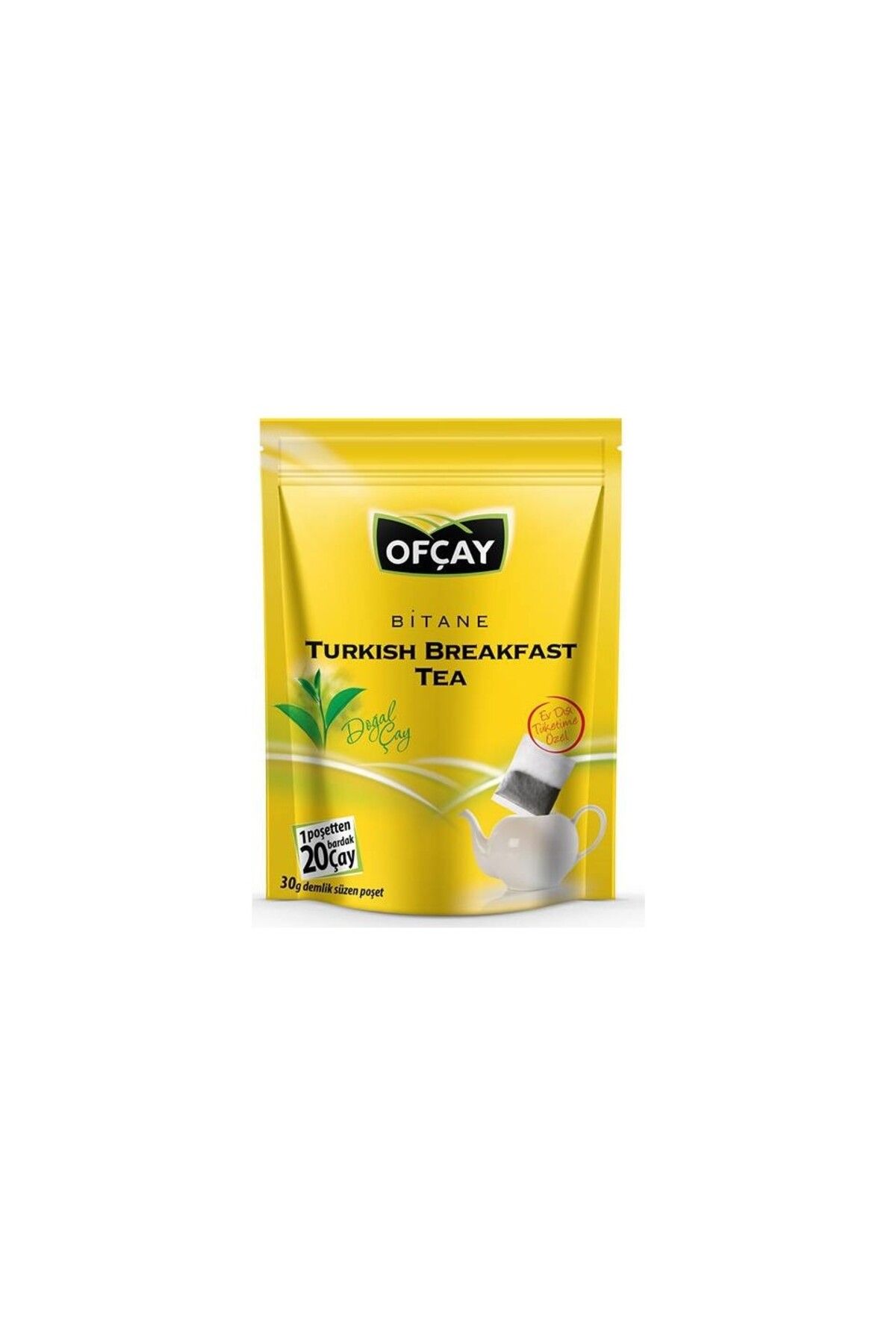 Ofçay OFÇAY BİTANE TBT 30*30 GR DEMLİK POŞET ÇAY 1 KOLİ (8 PAKET) DOYPACK AMBALAJ