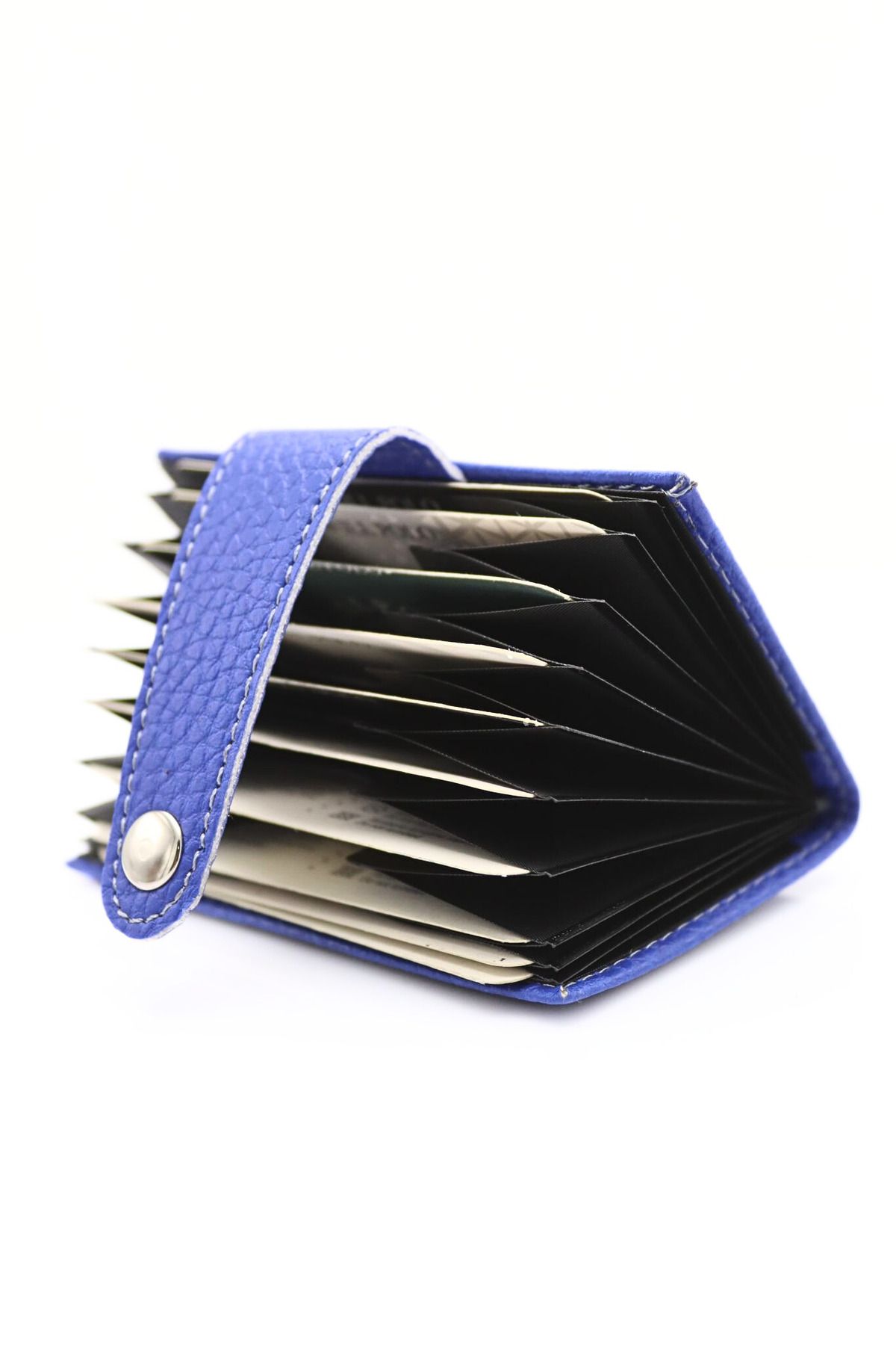 GUZZYLife-Vegan Leather 12 Compartment Women's Men's Accordion Credit Card Holder 6