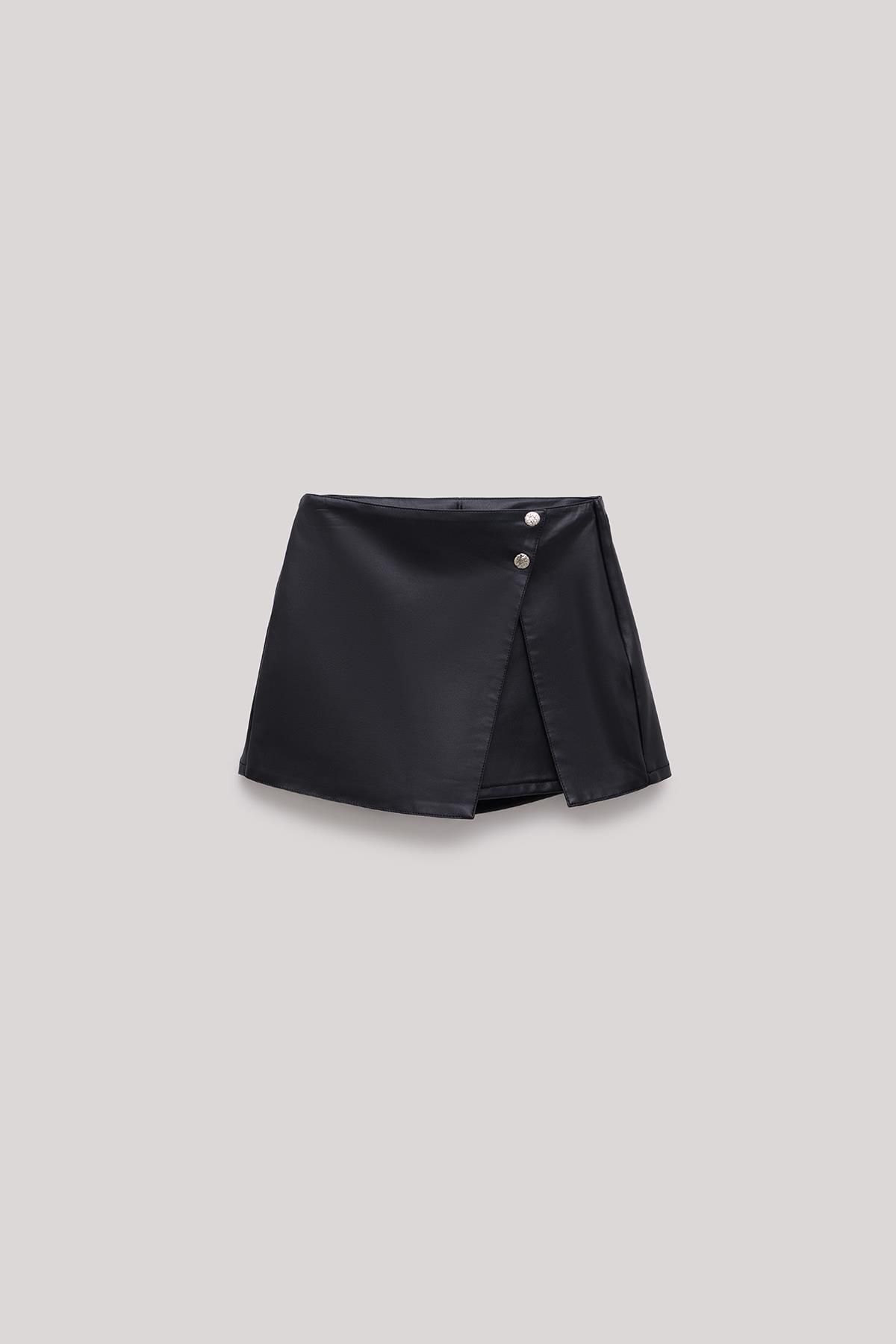 Tyess-Bg Store Girl's Black Shorts Skirt 5