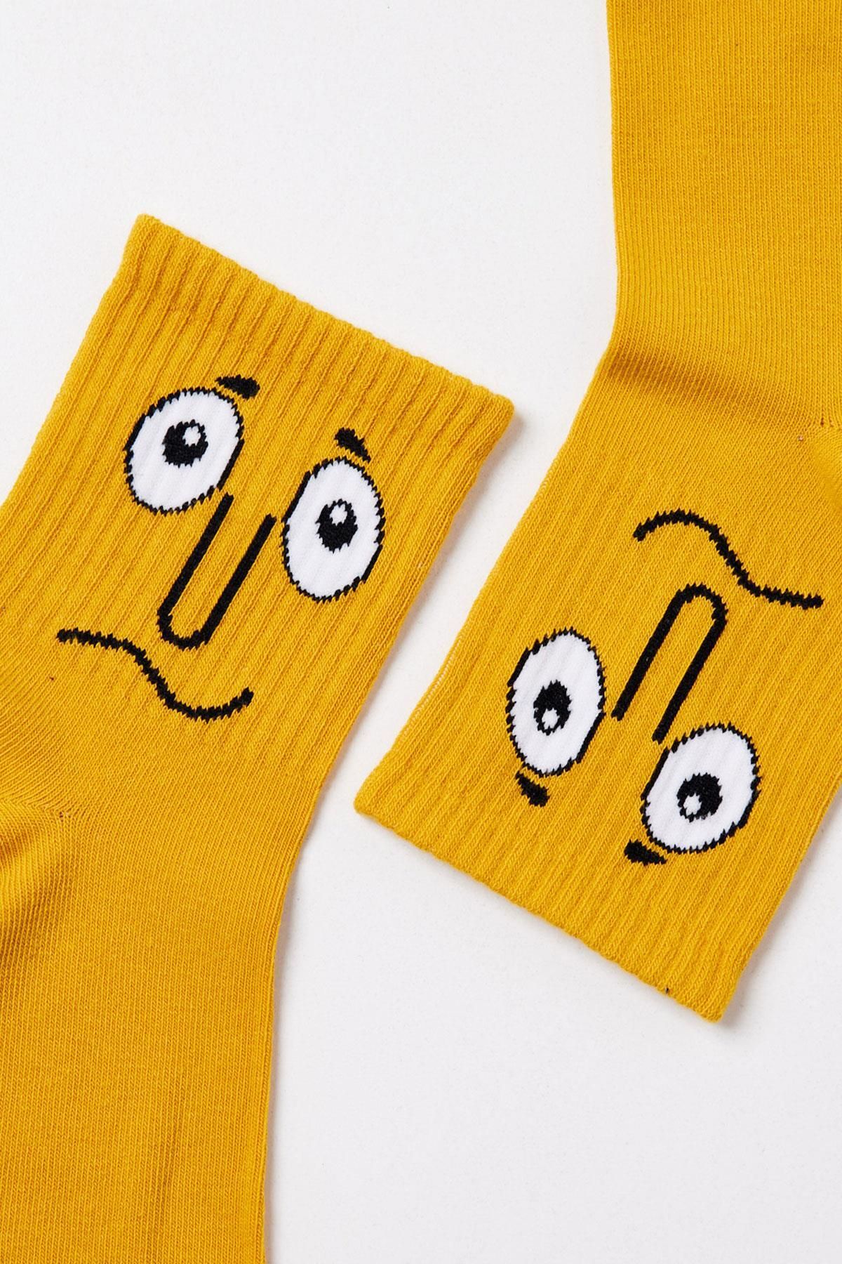 Katia&Bony-Face Socks Mustard 2