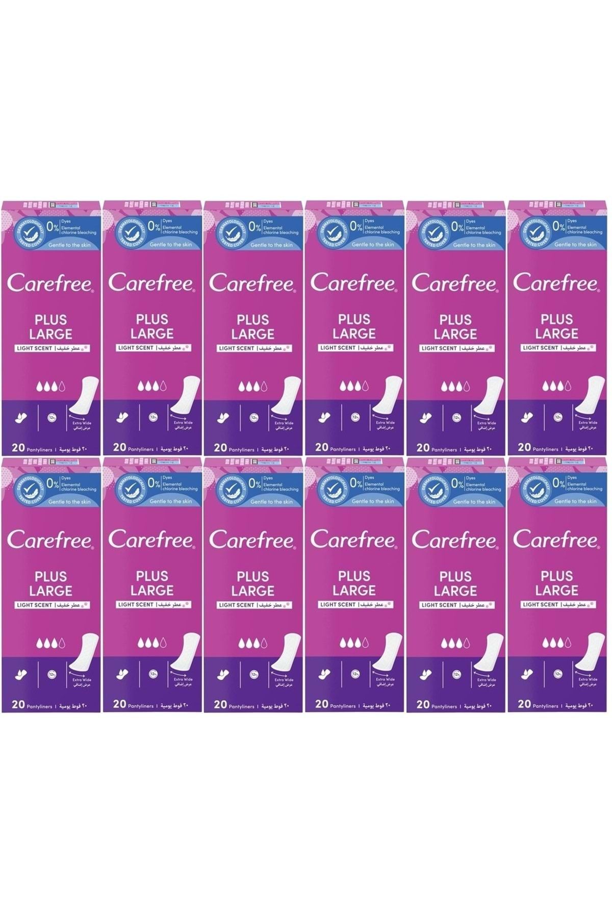 o.b. O.B Carefree Günlük Ped Hafif Parfümlü Plus Large 240 Adet (12PK*20)