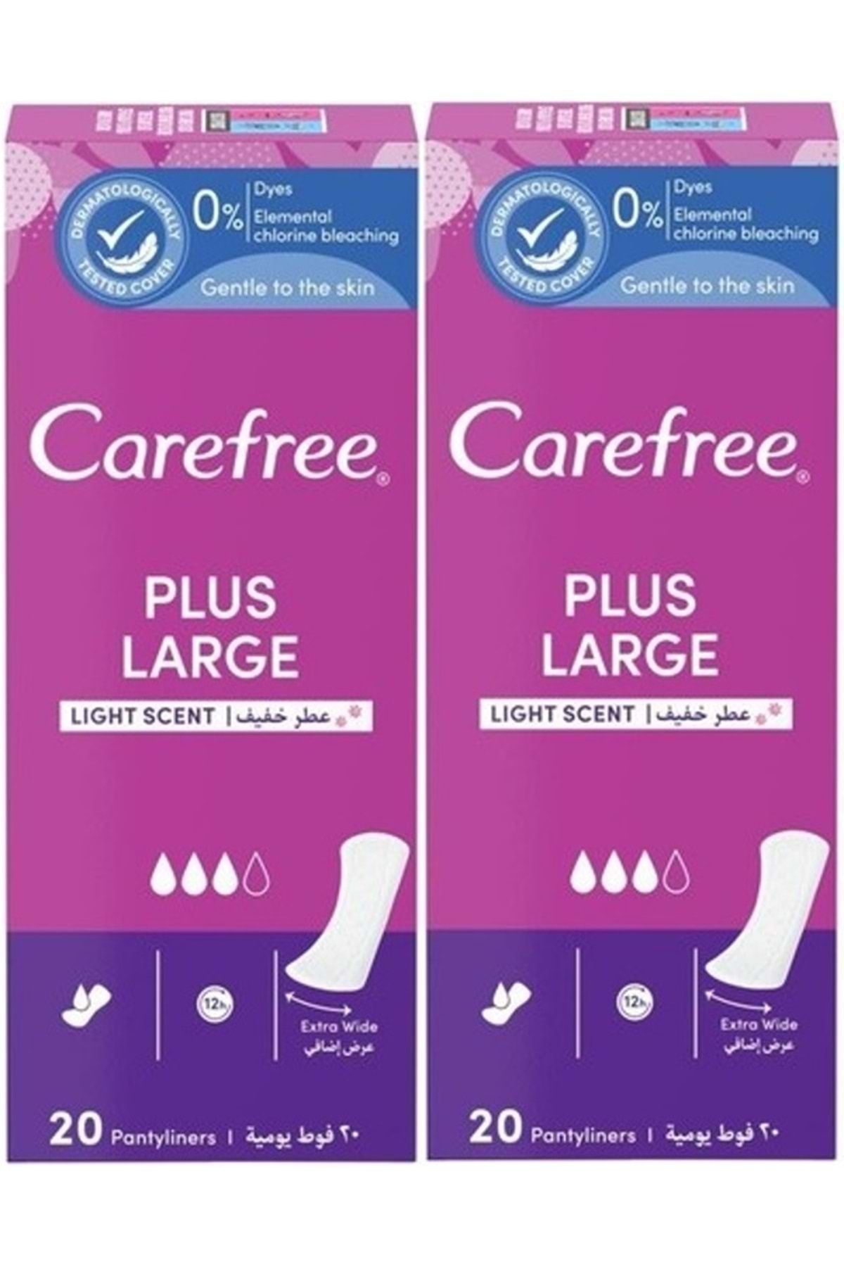 o.b. O.B Carefree Günlük Ped Hafif Parfümlü Plus Large 40 Adet (2PK*20)