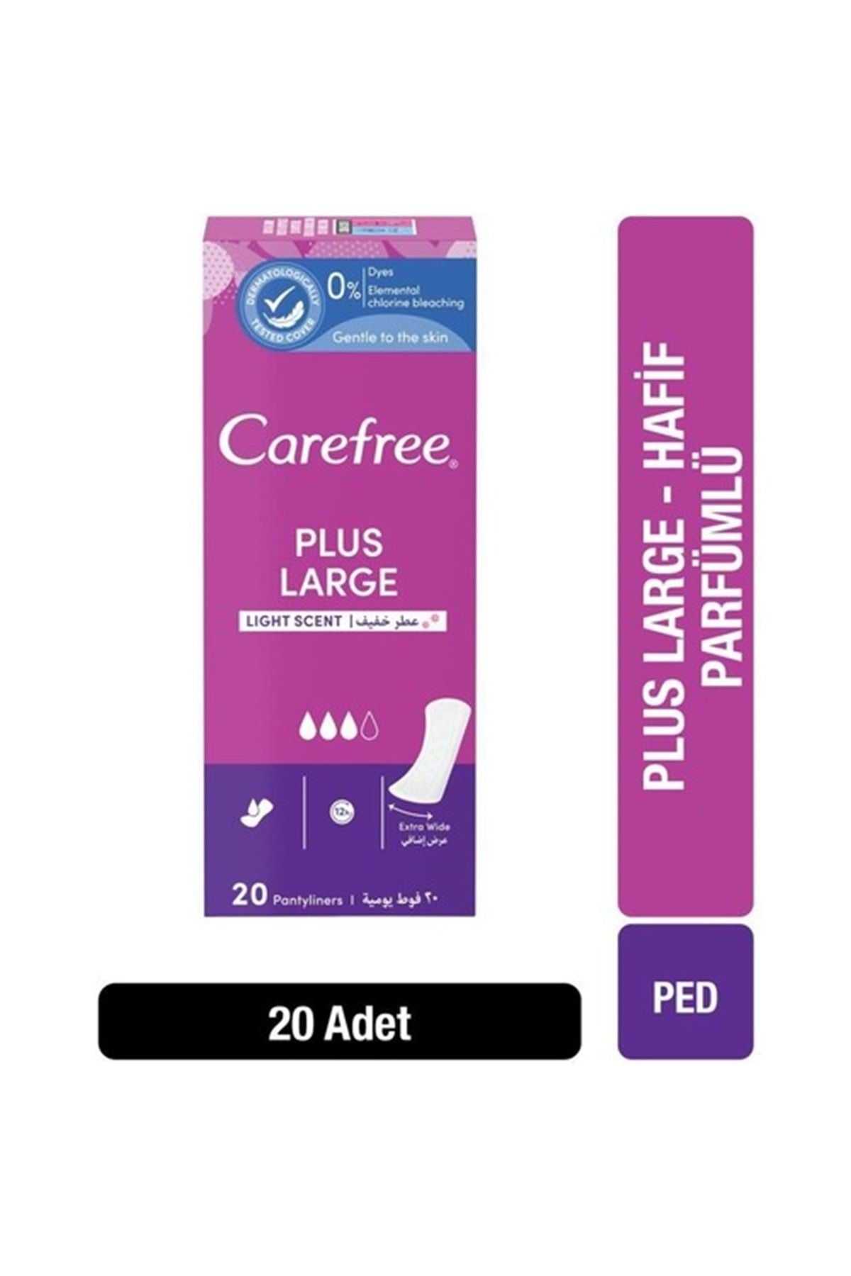 o.b.-O.B Carefree Lightly Perfumed Daily Pad - Plus Large 100 Pieces (5Pk*20) 3