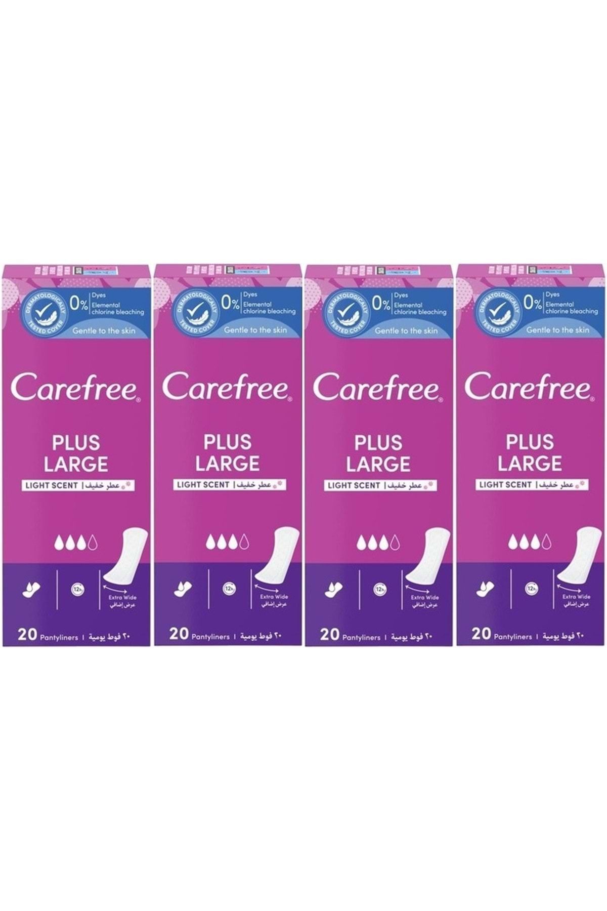 o.b. O.B Carefree Günlük Ped Hafif Parfümlü Plus Large 80 Adet (4PK*20)