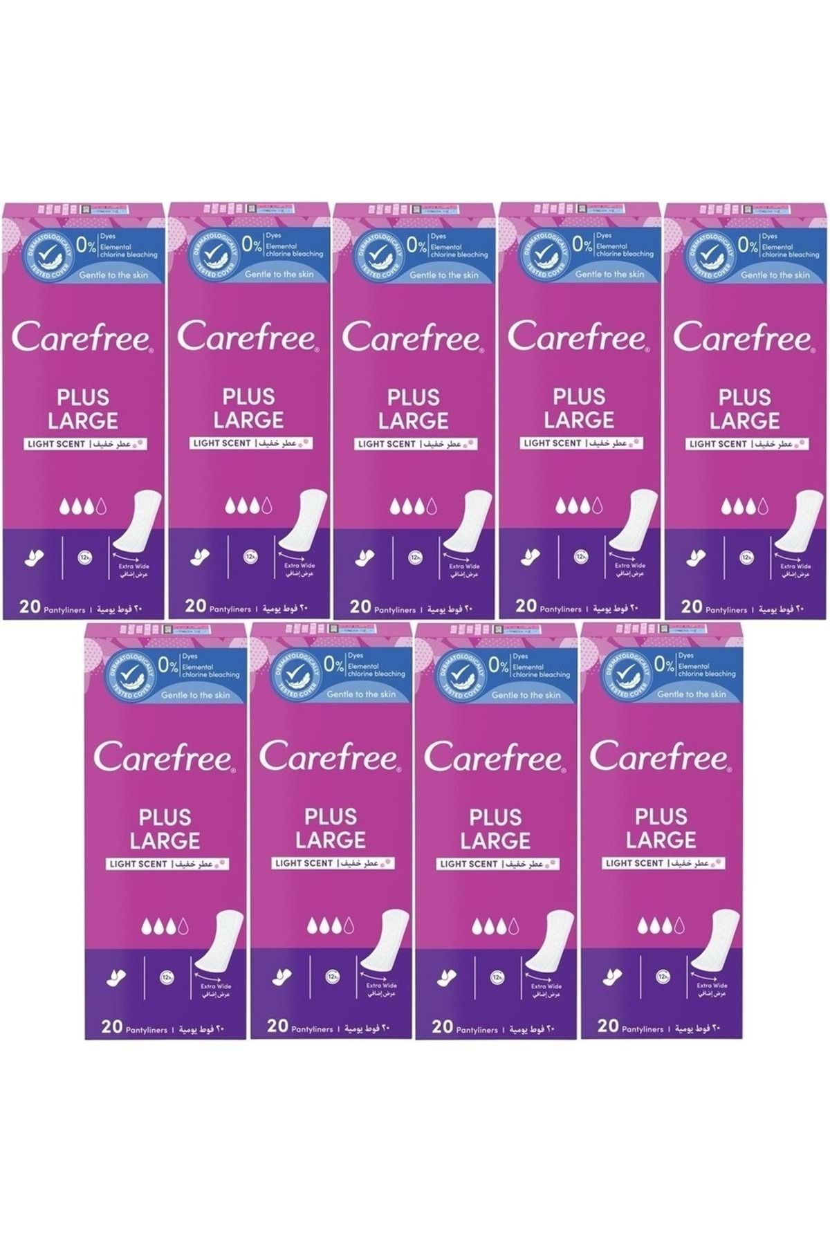 o.b. O.B Carefree Günlük Ped Hafif Parfümlü Plus Large 180 Adet (9PK*20)