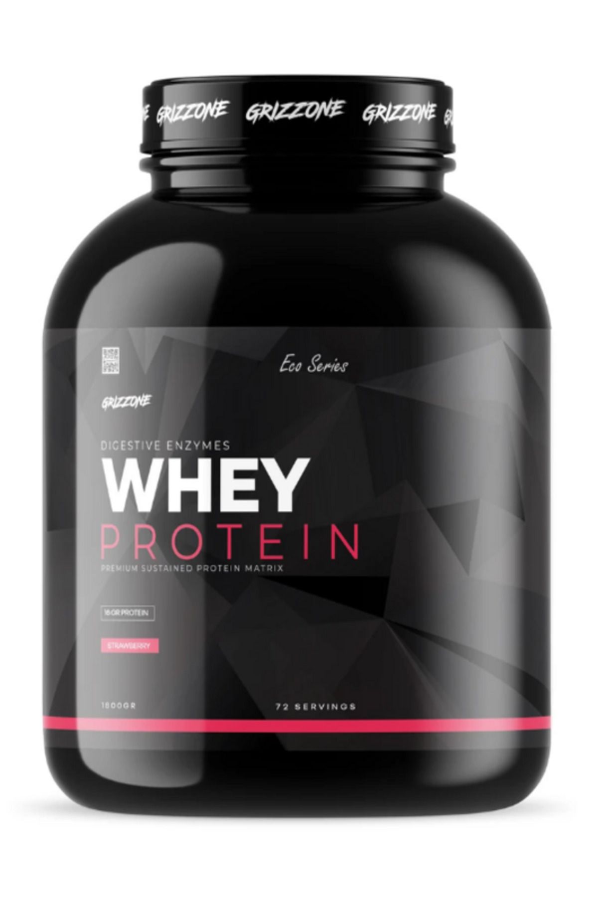 Grizzy Eko Whey Protein 1800 gr 72 Servis ( Çilek )