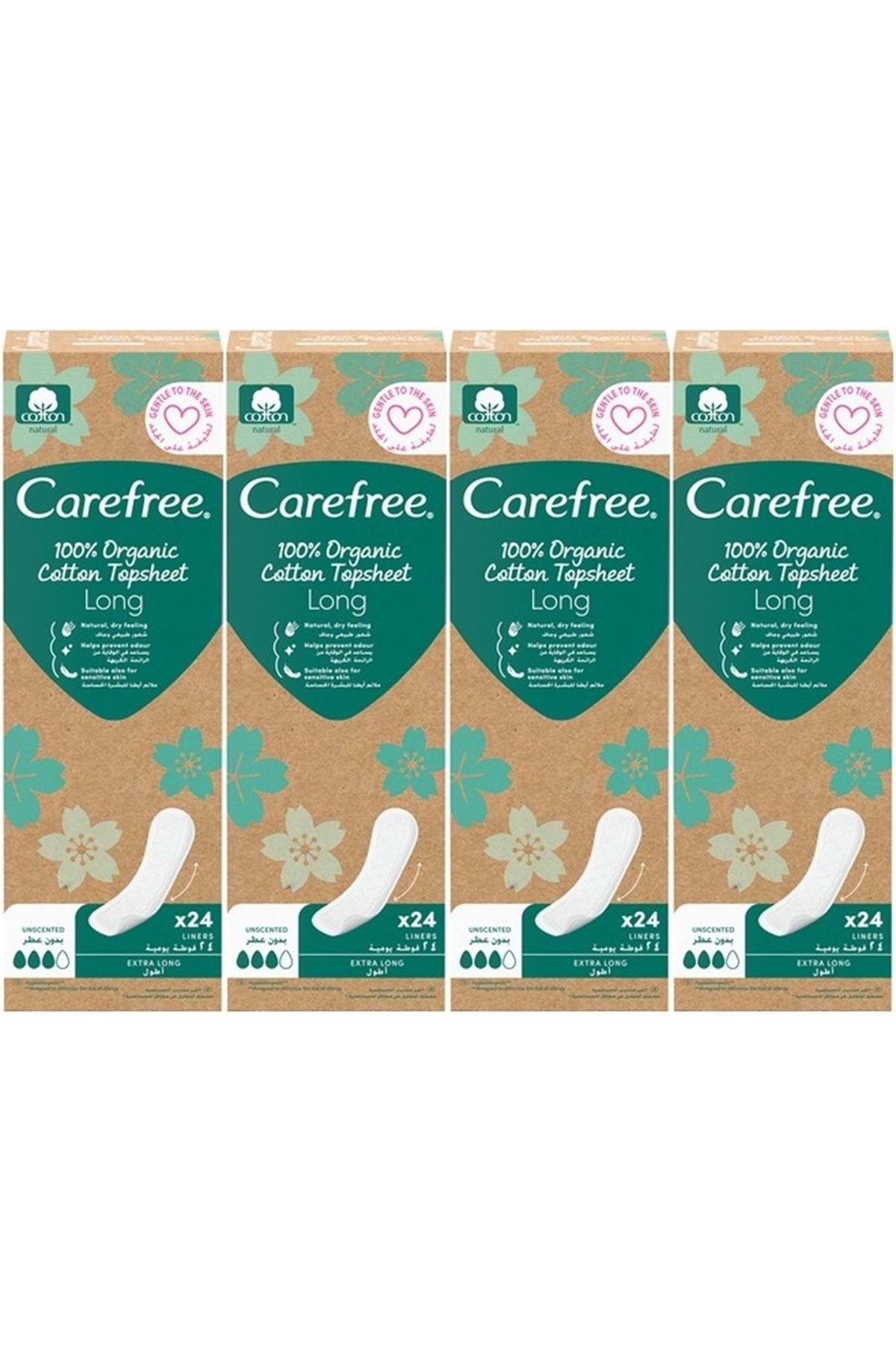 o.b. O.B Carefree Günlük Ped Organic Cotton Topsheet Uzun 96 Adet (4PK*24)