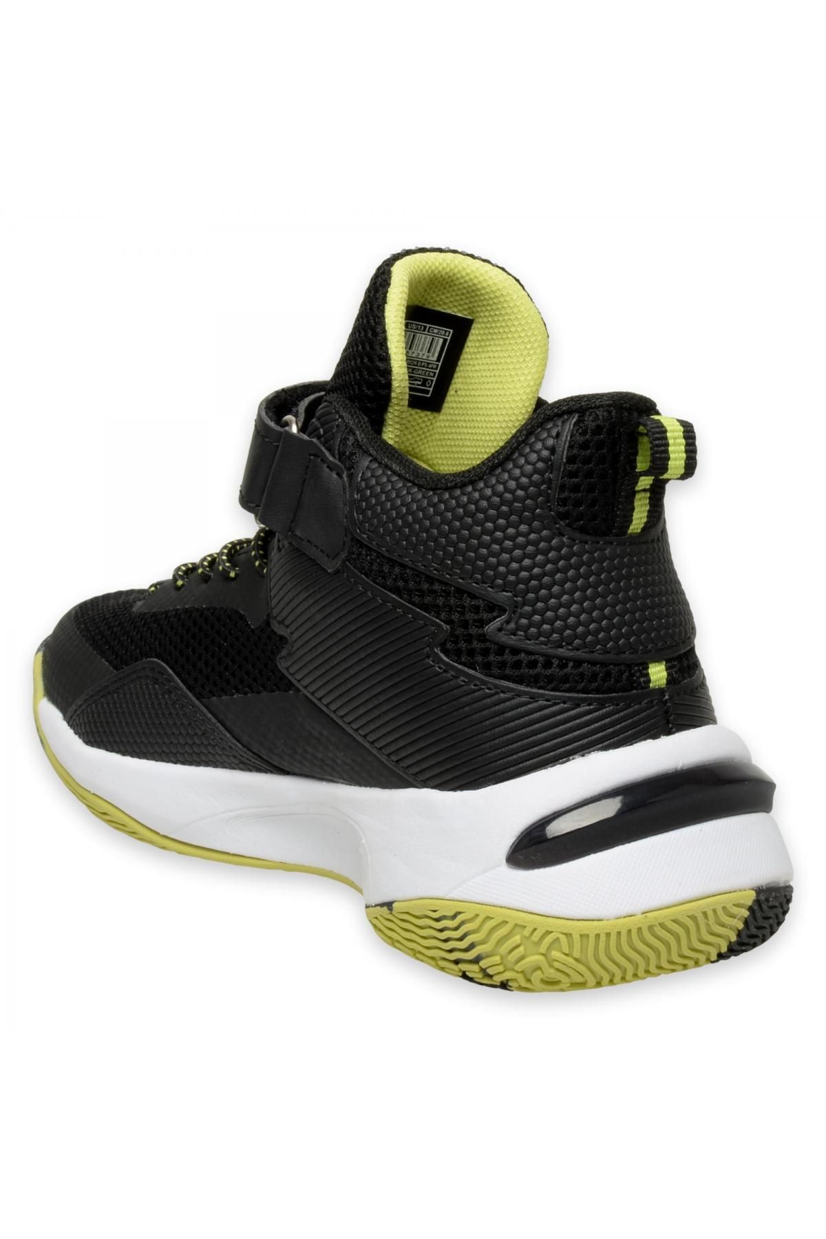 Lotto-4W Superior B Ps 4Pr Basketball Black Boy's Sports Shoes 4