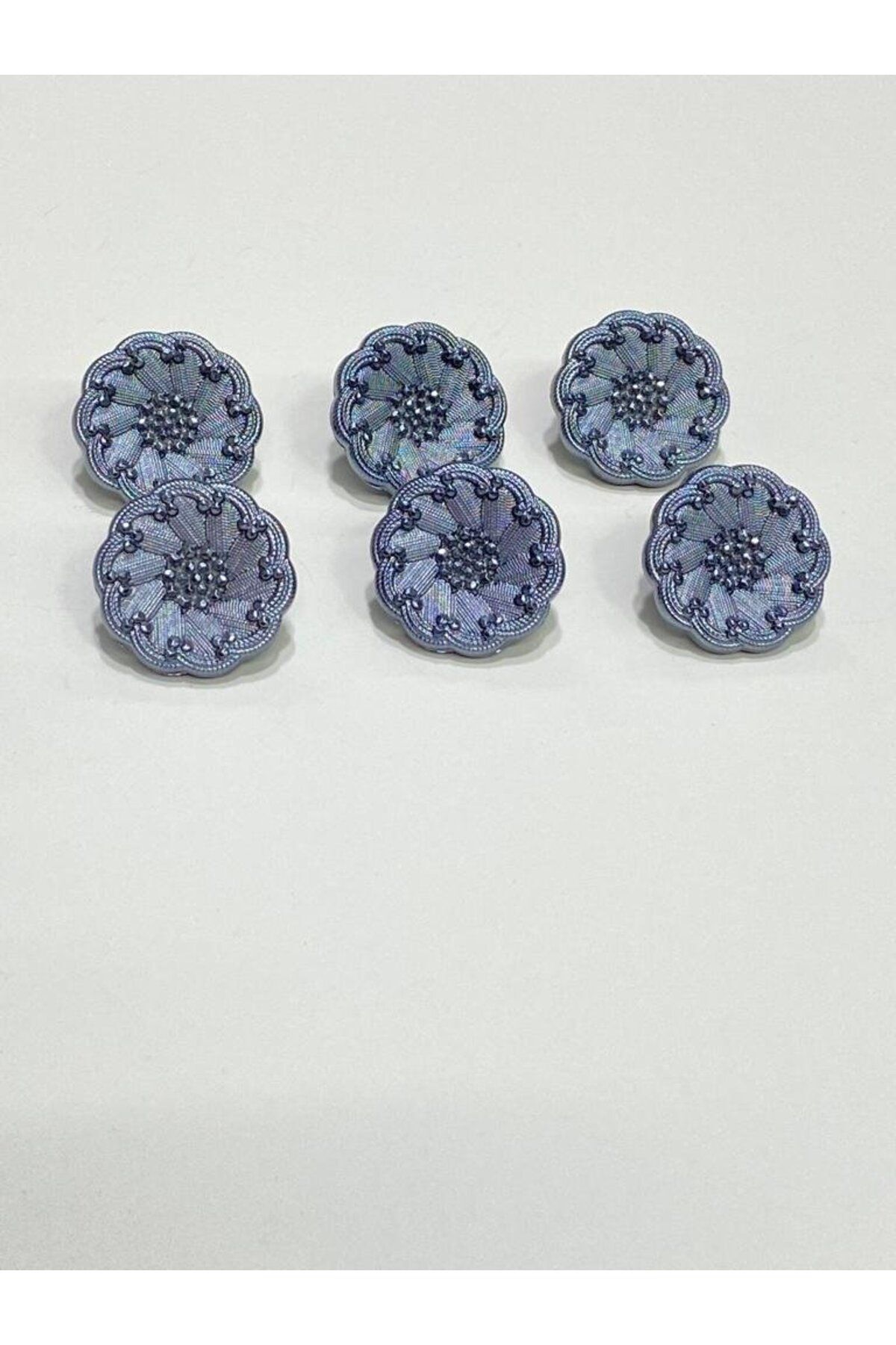 karantuhafiye-Indigo Set of 6 - Italian Model Jacket and Cardigan Button, 1.8 cm (Code:4685) 5