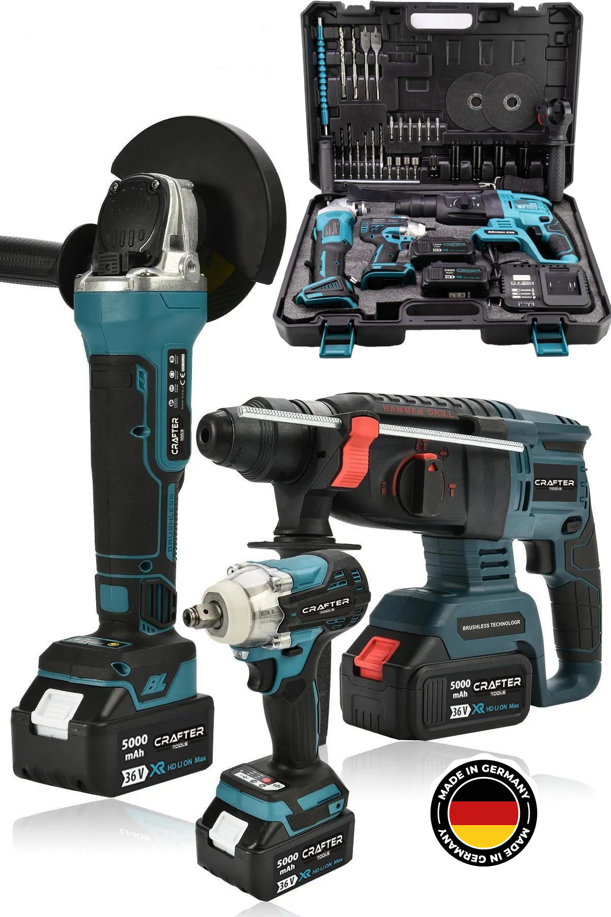 CRAFTERTOOLS Germany 3 Lü Set 450Nm Torklu Vidalama Somun Sıkma/ 2