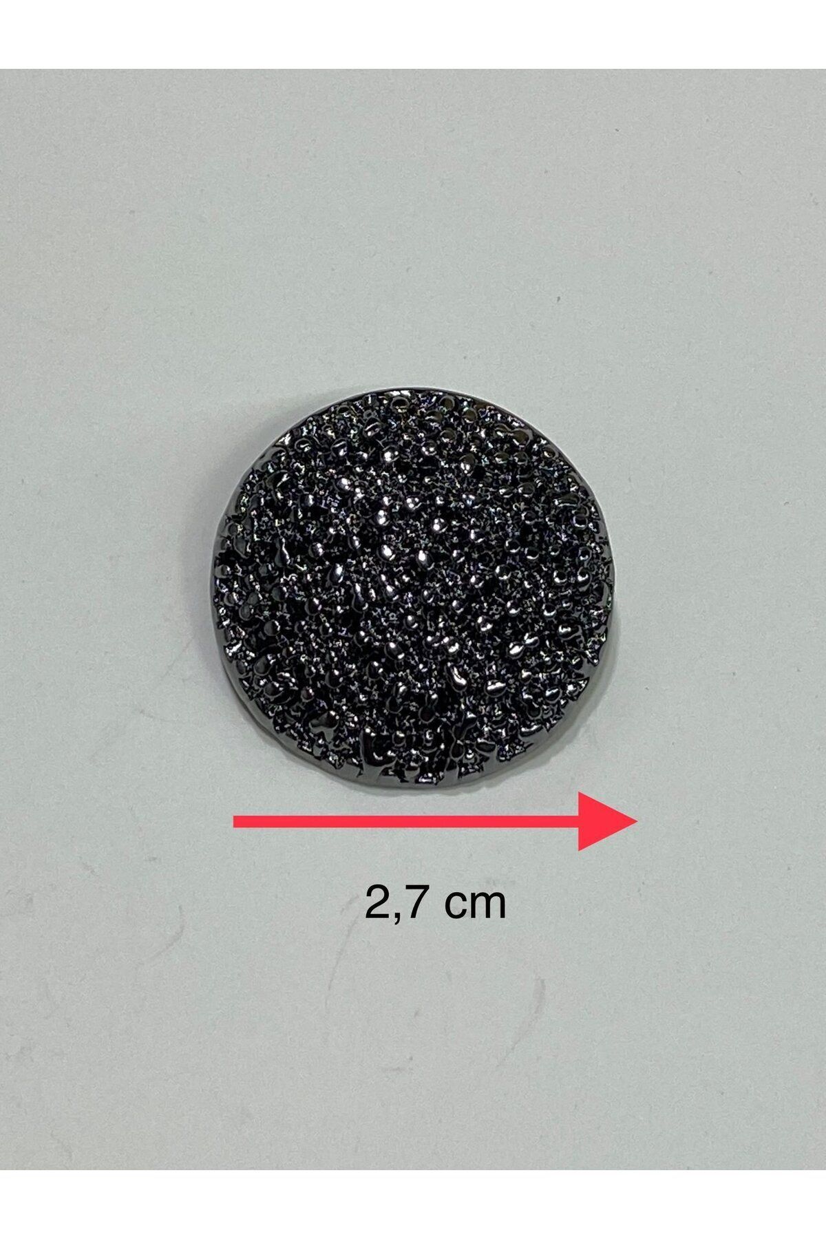 karantuhafiye-Coat Top Coat button / design button / special coated button / Anthracite Set of 6 2.7 Cm 6