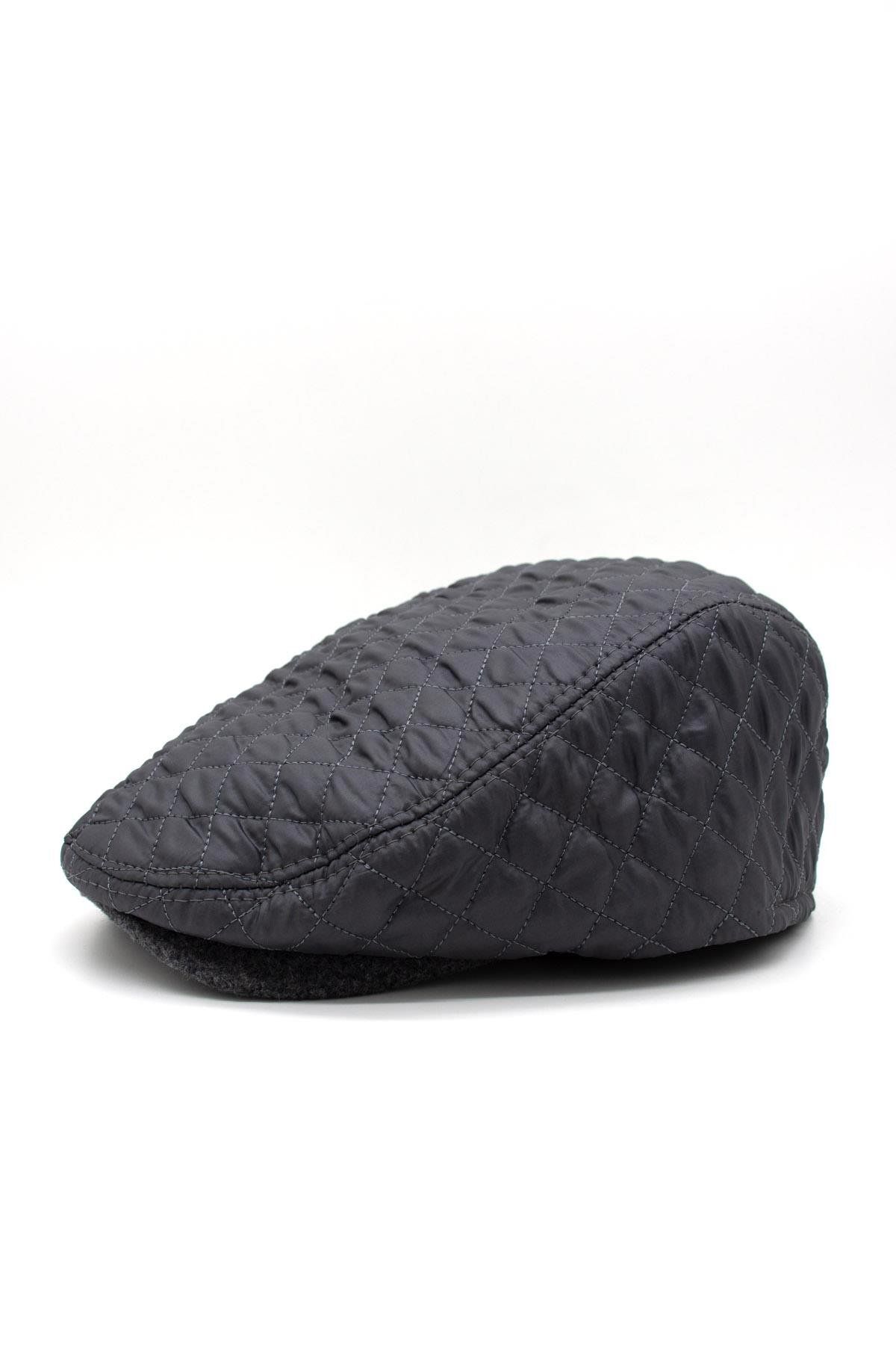 Külah-Winter Quilted Flat Cap Cap Elastic Hooligan London Hat 3