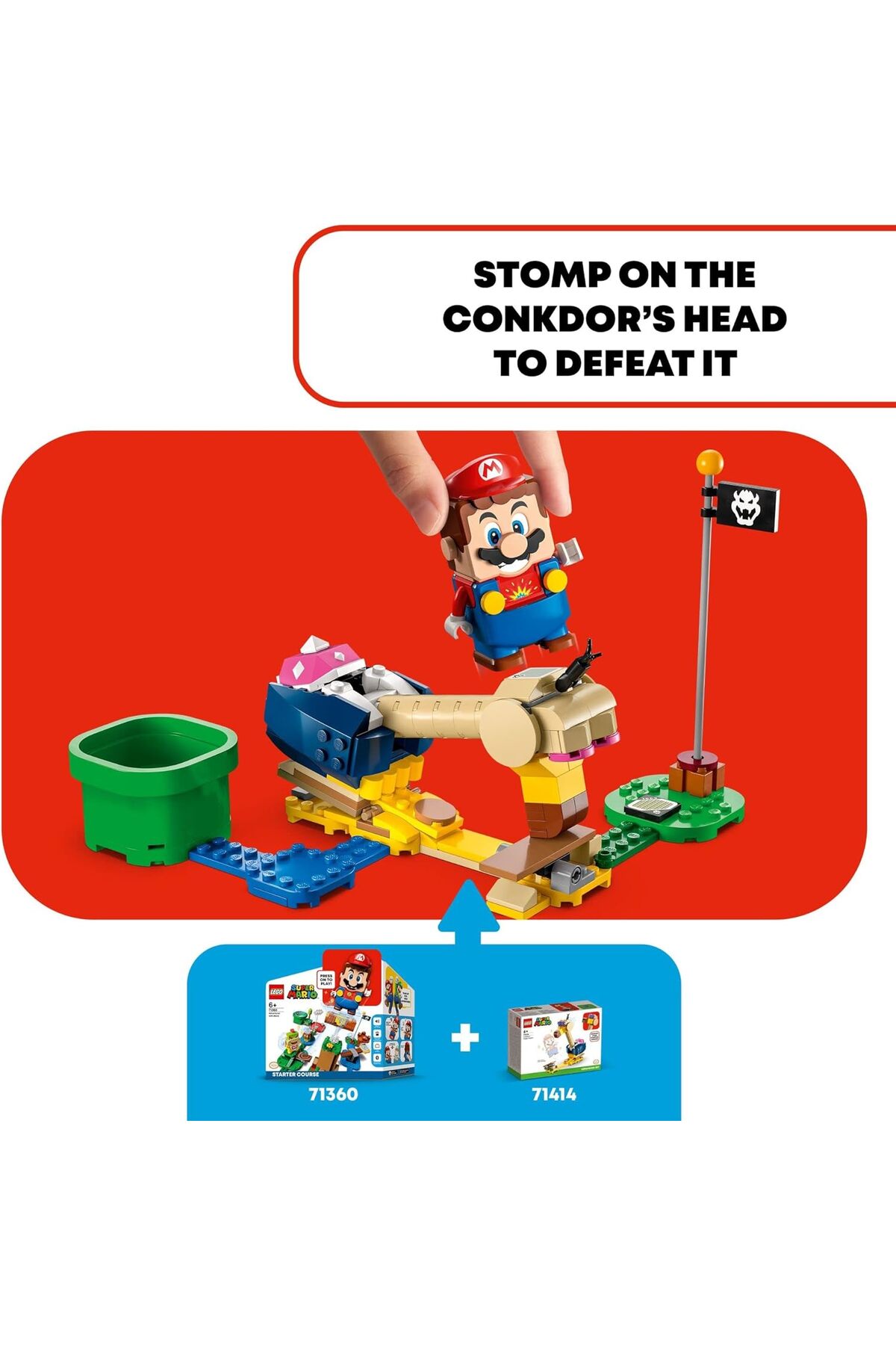 مجموعهٔ الحاقی ضربهٔ سر کانکدور سوپر ماریو ۷۱۴۱۴ لگو