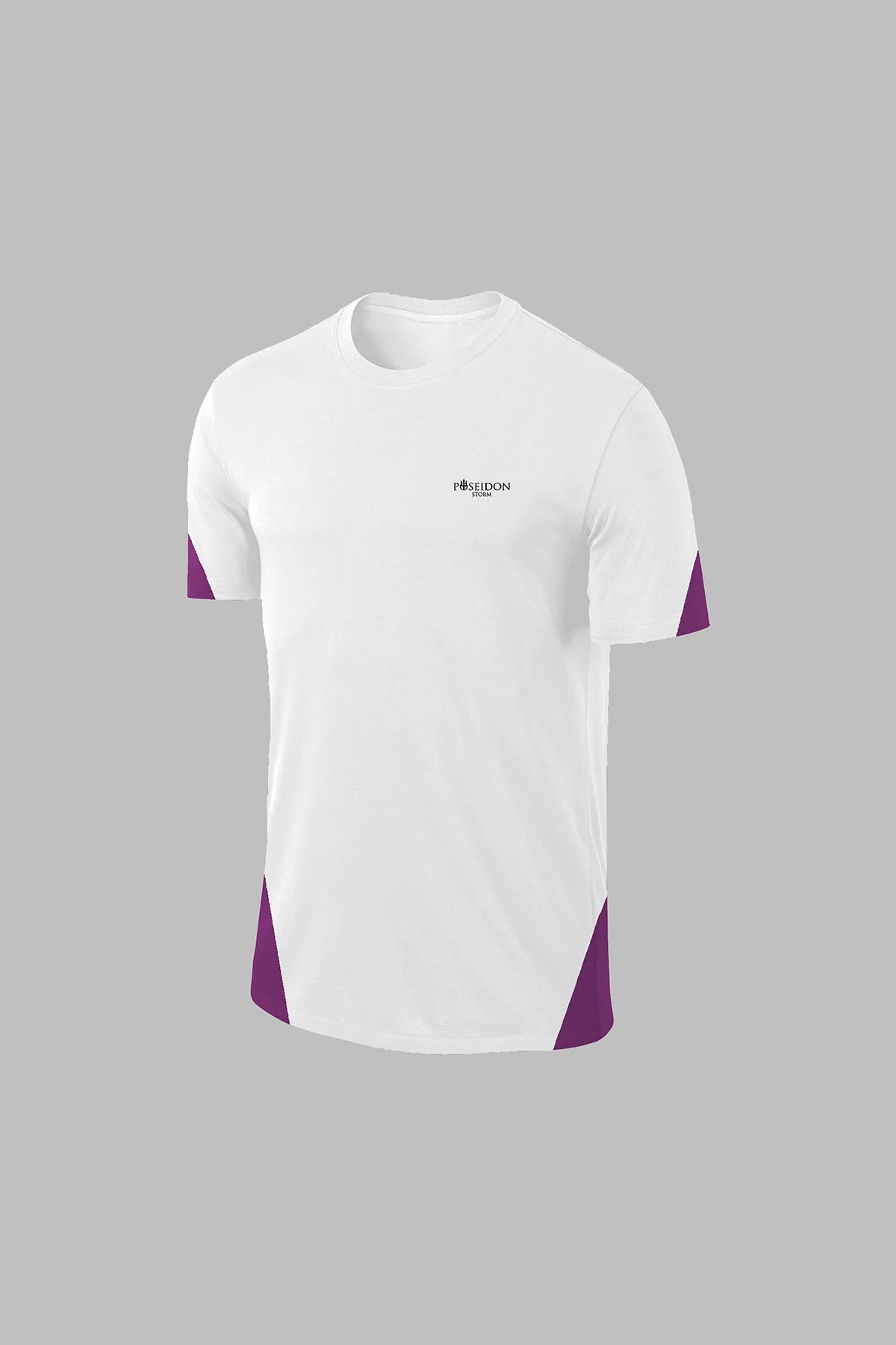 POSEIDON STORM-Мъжки комплект от тениска и шорти Dri-Fit с кръгло деколте - удобен къс ръкав, без щампа (S-3) 2