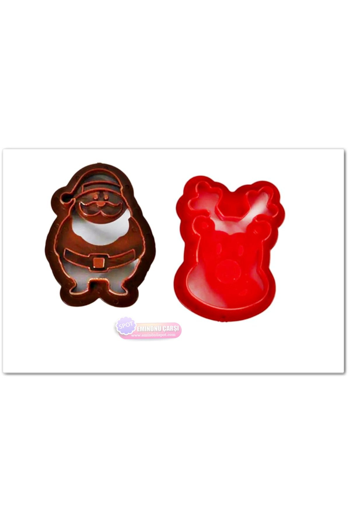 öztürkler-Santa Claus Deer Cookie - New Year's Slap Set of 2 2
