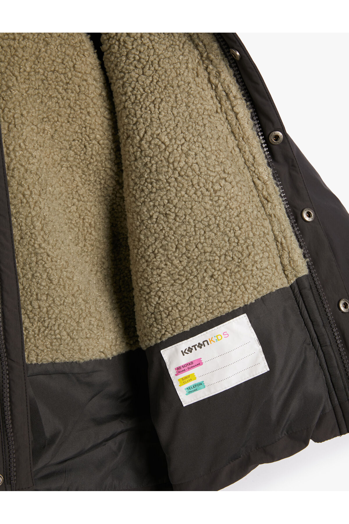 Koton Antrasit Bebek Mont fotoğrafı 5 (önizleme)