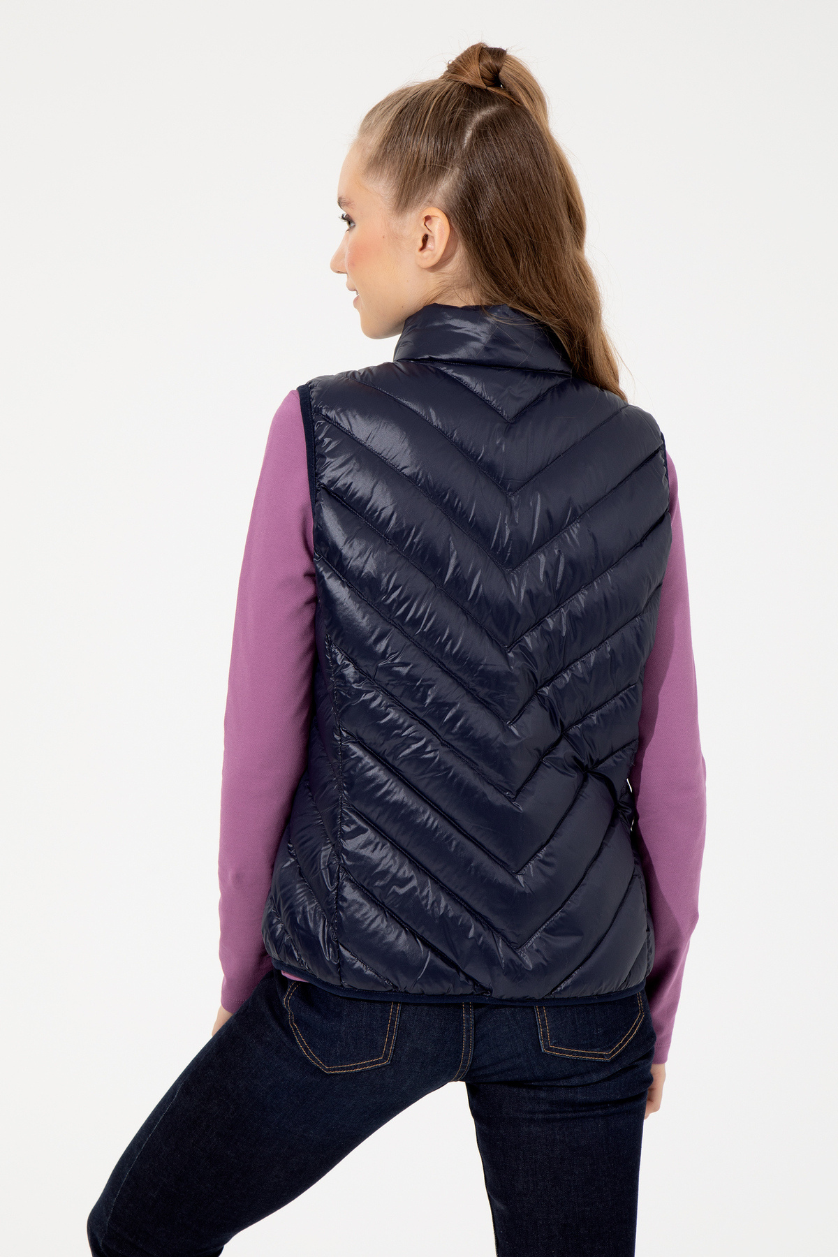 U.S. Polo Assn.-Women's Navy Blue Vest 50254455 -Vr033 5