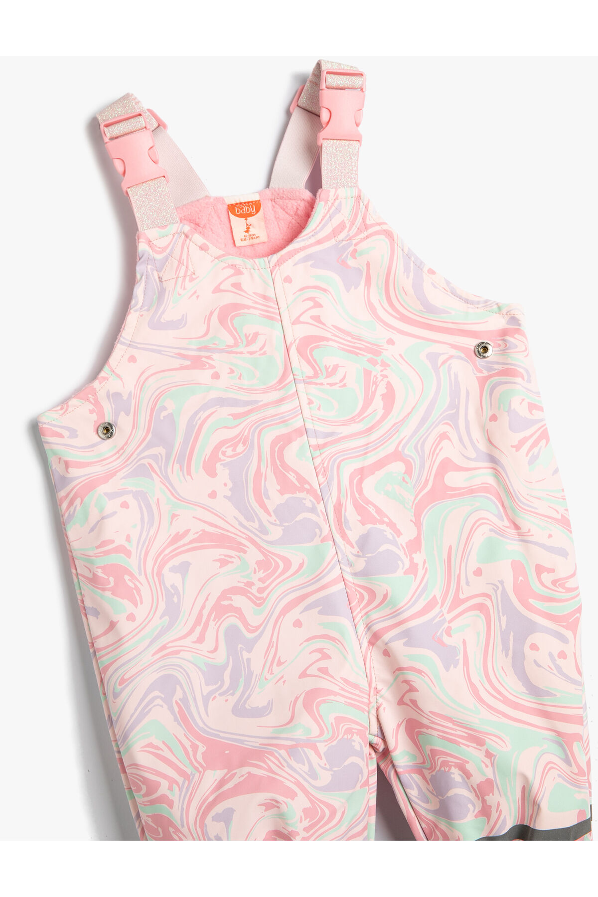 Koton Kız Bebek Pembe Desenli Kaban fotoğrafı 3 (önizleme)