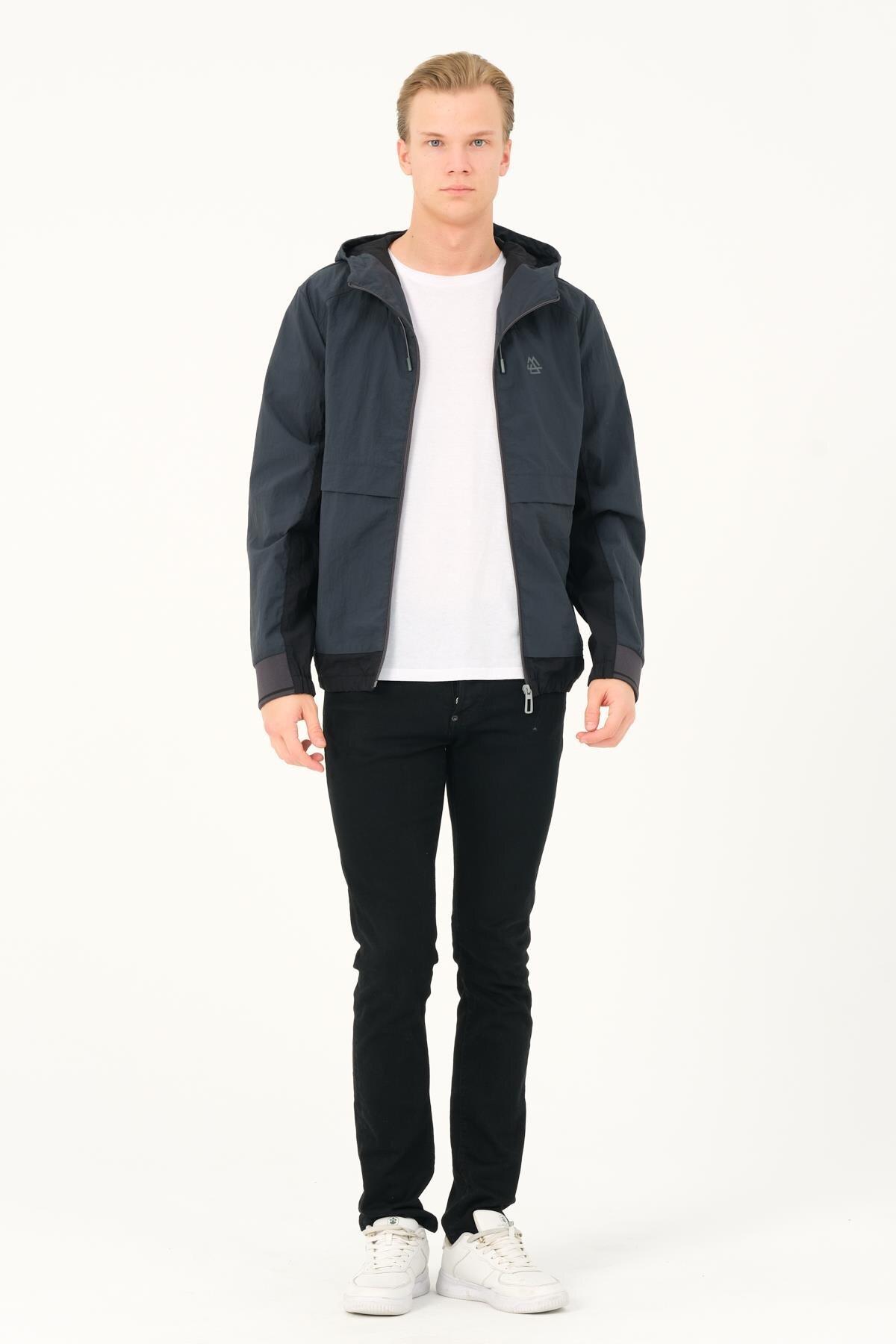 Peaks Windbreaker SP2402 — خاکستری TYCD4EB2731E80FD50 — تصویر 5 از 8