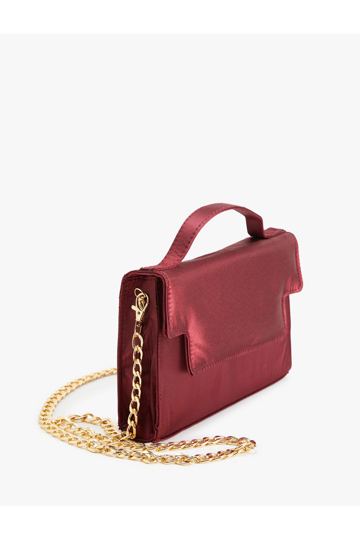 Koton-Melis Ağazat X Koton - Satin Chain Strap Crossbody Bag 3