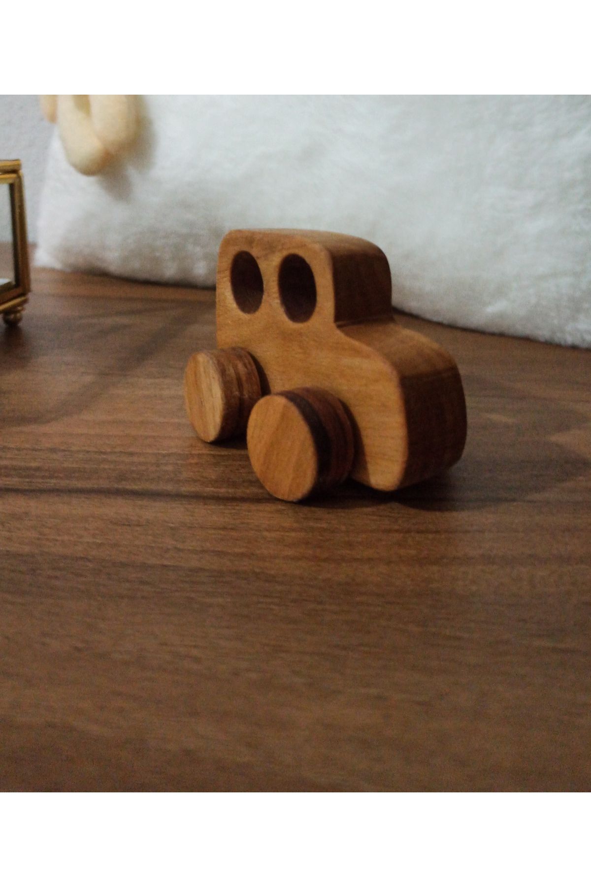 ONTİC DOĞAL YAPIM OYUNCAK-Montessori Wooden Car Model 6