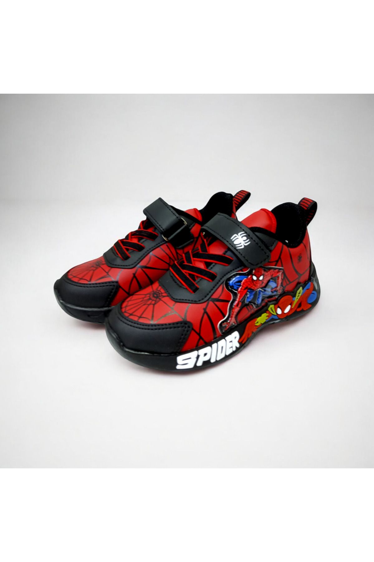 PATİK BEBE-Boys Light Spiderman Model Light Sports Shoes 2