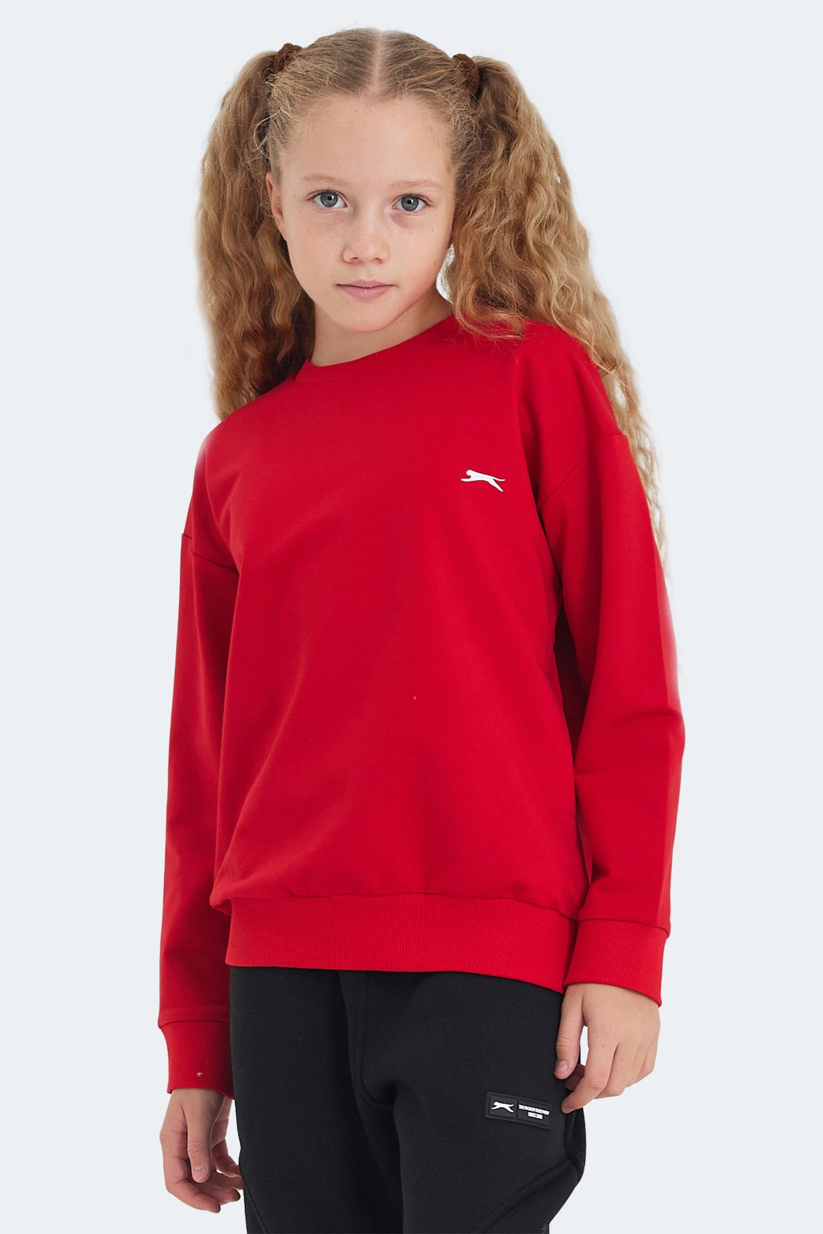 Slazenger-Luppa Red Unisex Kids Sweatshirt 6