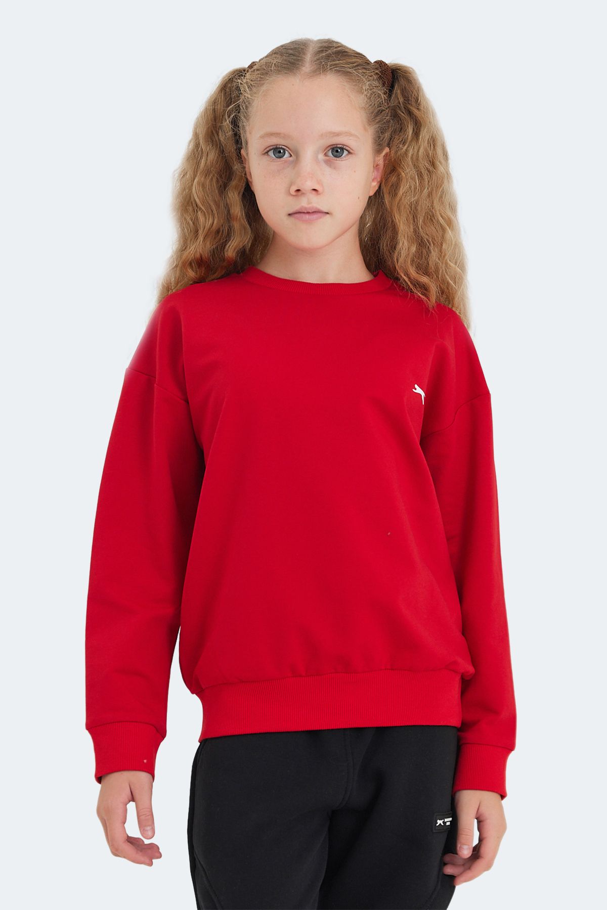 Slazenger-Luppa Red Unisex Kids Sweatshirt 1