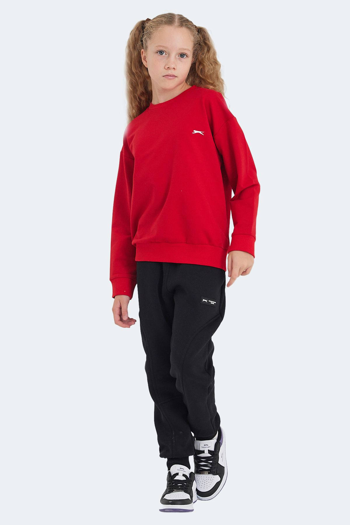 Slazenger-Luppa Red Unisex Kids Sweatshirt 7