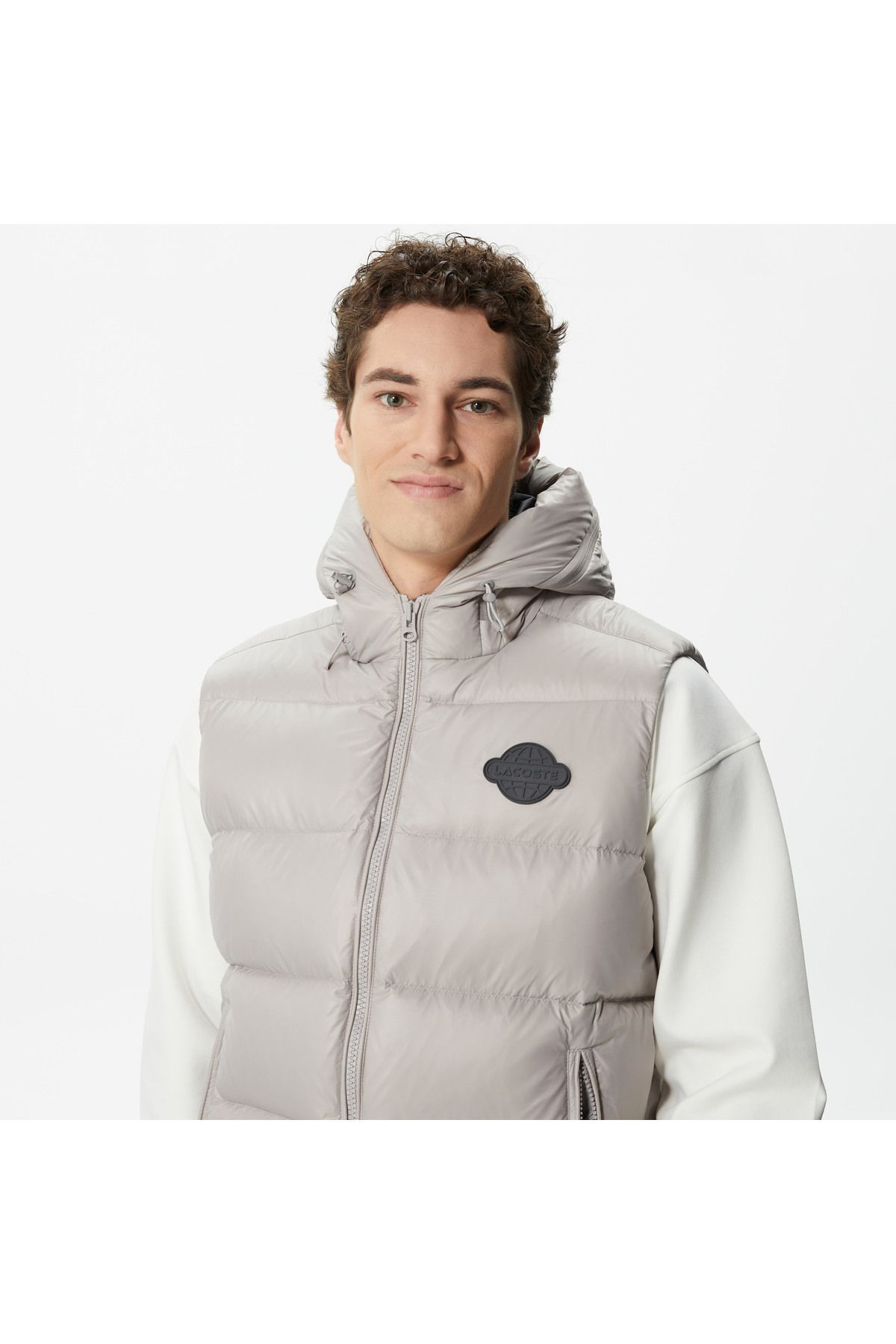 جلیقه خاکستری مردانه کاپیتون اورجینال Lacoste