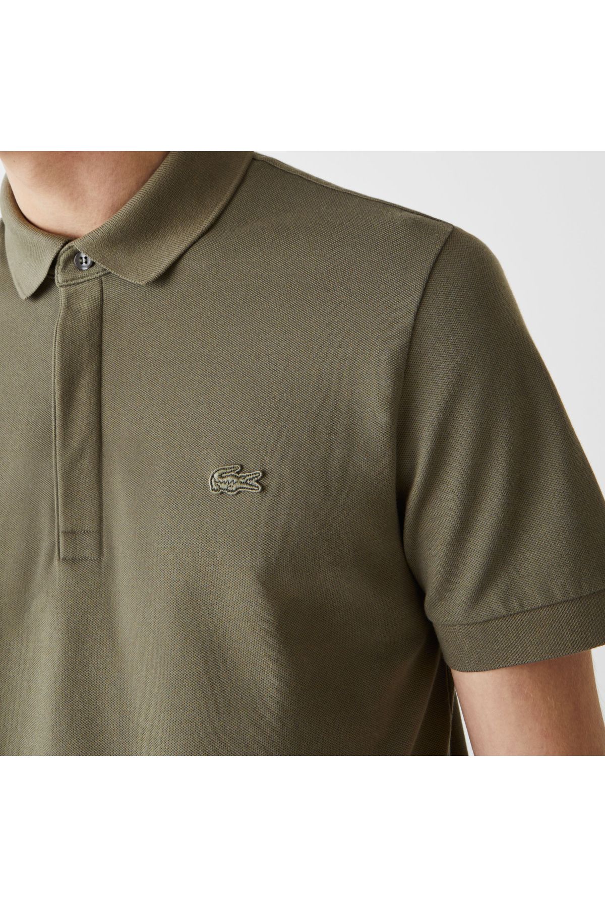 تی شرت یقه پولو سبز مردانه معمولی مناسب پاریس هاکی چوگان Lacoste