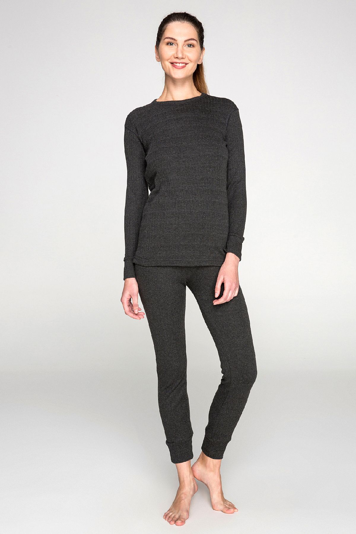 THERMOFORM-Σετ εσωρούχων Anthracite Soft Thermal 2