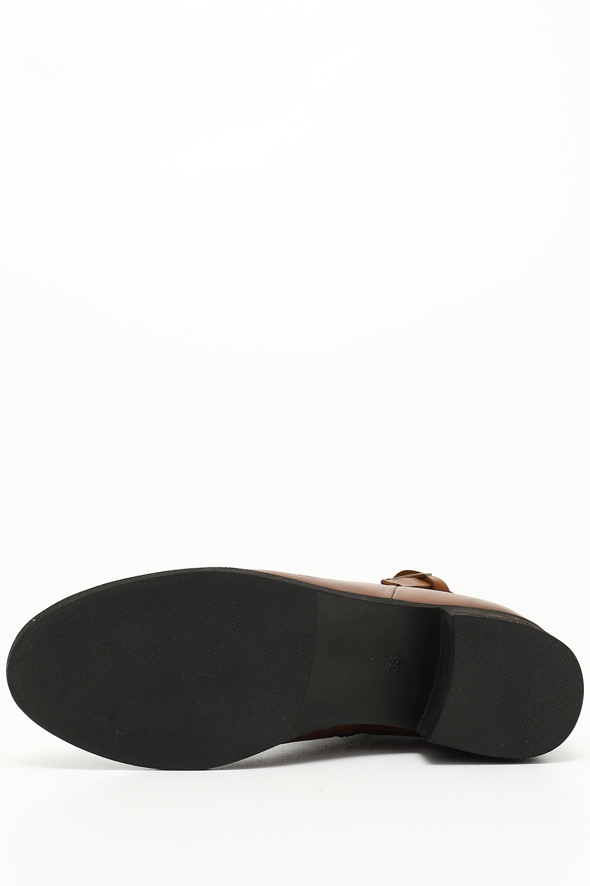 GÖNDERİ(R)-Braune, antike Damenstiefel aus echtem Leder mit Reißverschluss und dickem Absatz für Damen/Mädchen 5