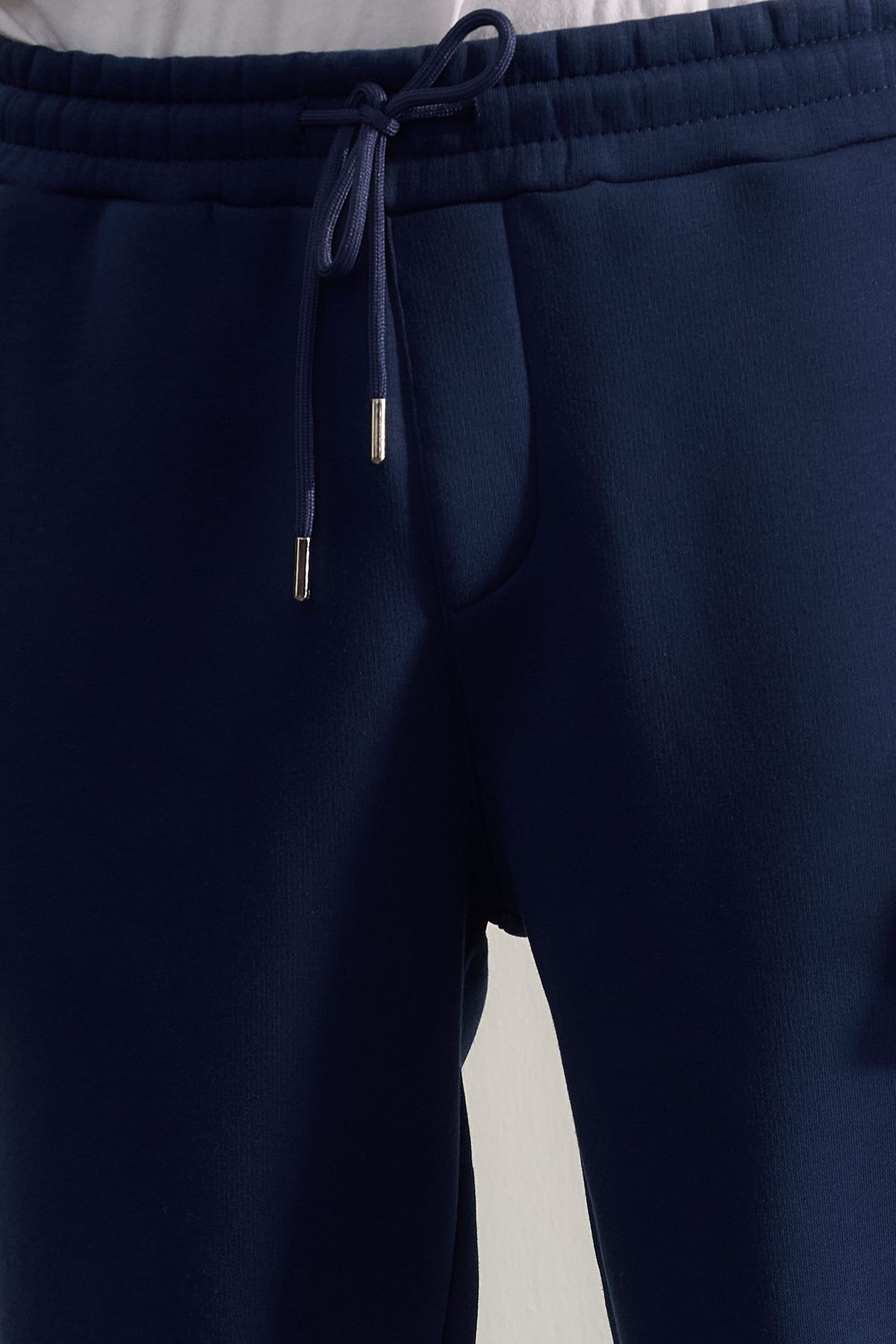 Trendyol Collection-Indigo Unisex Regular/Regular Cut Elastické nohavice uvnitř Fleece/Teplé tepláky TMNAW22EA0346 4