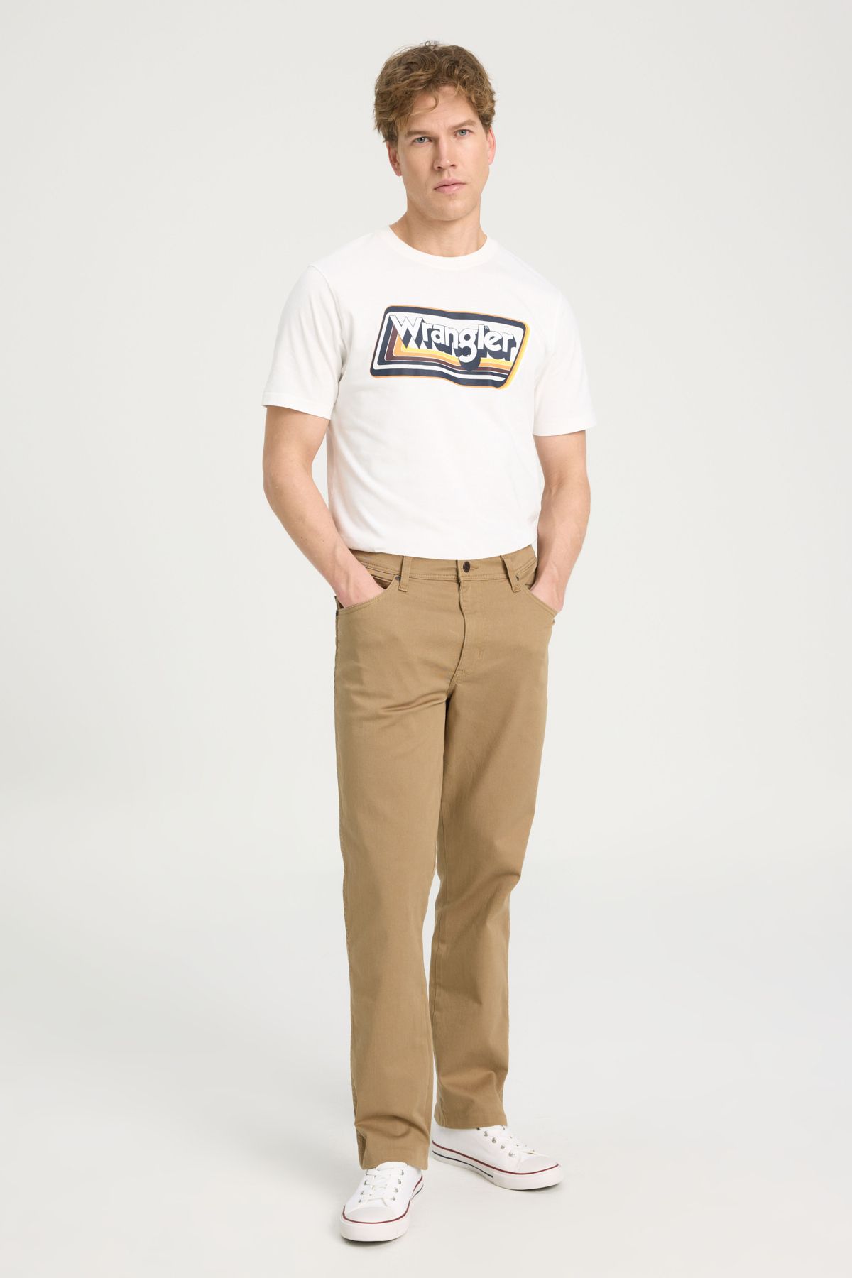 شلوار جین چند رنگ مردانه تگزاس Flic Flash Plain Normal کمر مستقیم زرد انعطاف پذیر Wrangler