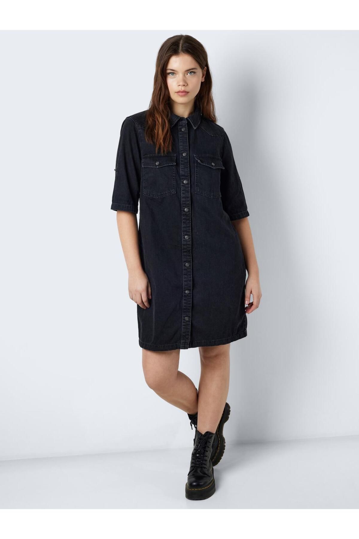 Noisy May-NMNEW SIGNE S/S DENIMOWA SUKIENKA WG001BL NOOS 3