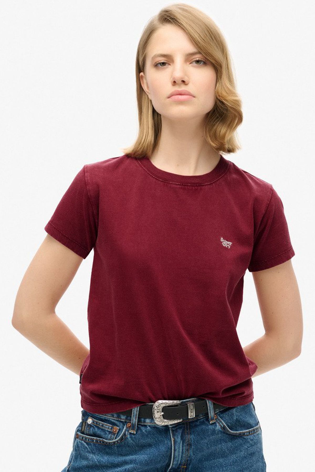 SUPERDRY Essential Logo Dopasowana Koszulka - Metoda Indukcji Kobieta - 6