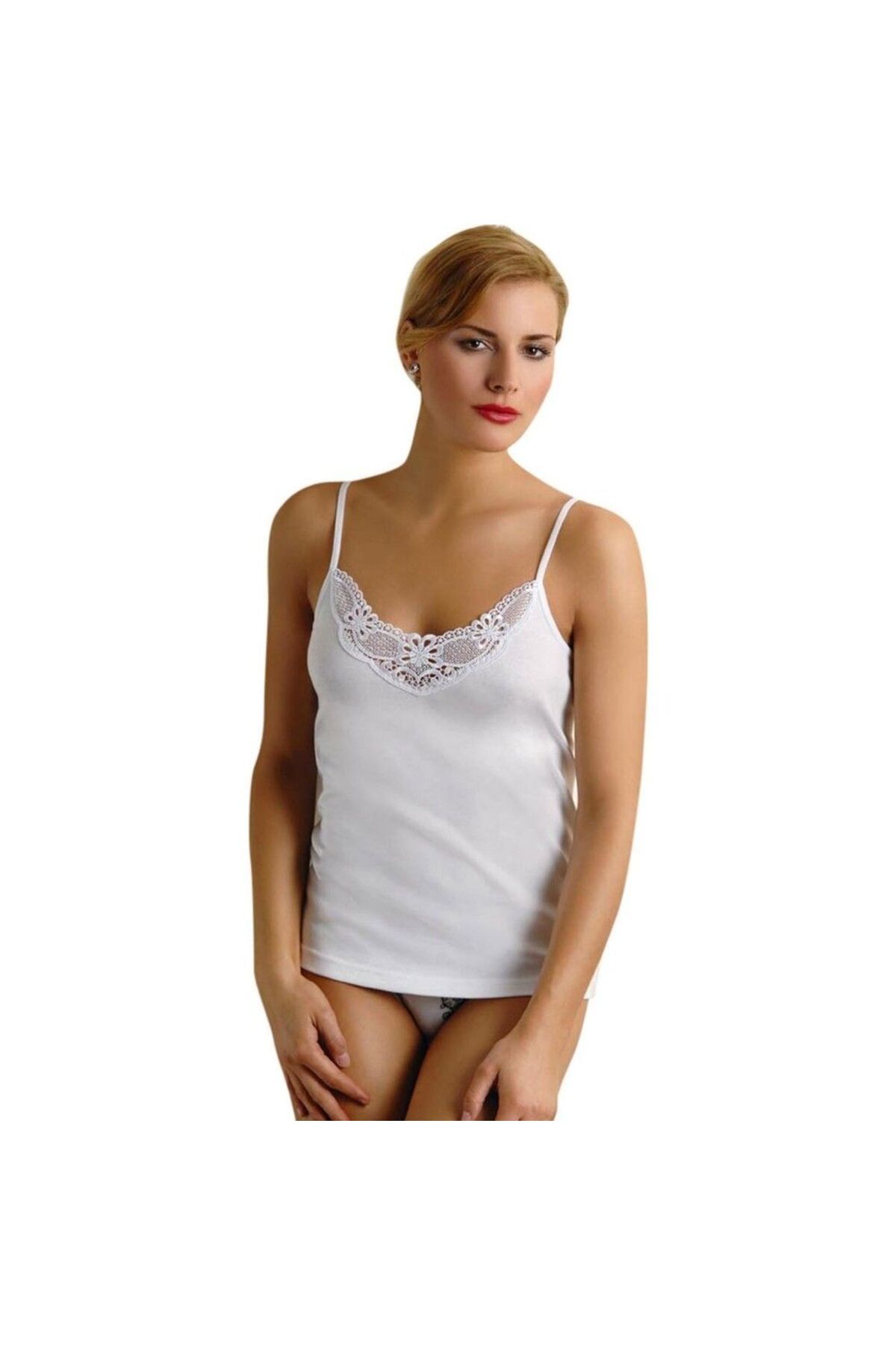 ASFSTORE Güpür İp Askili Atlet 2103-1