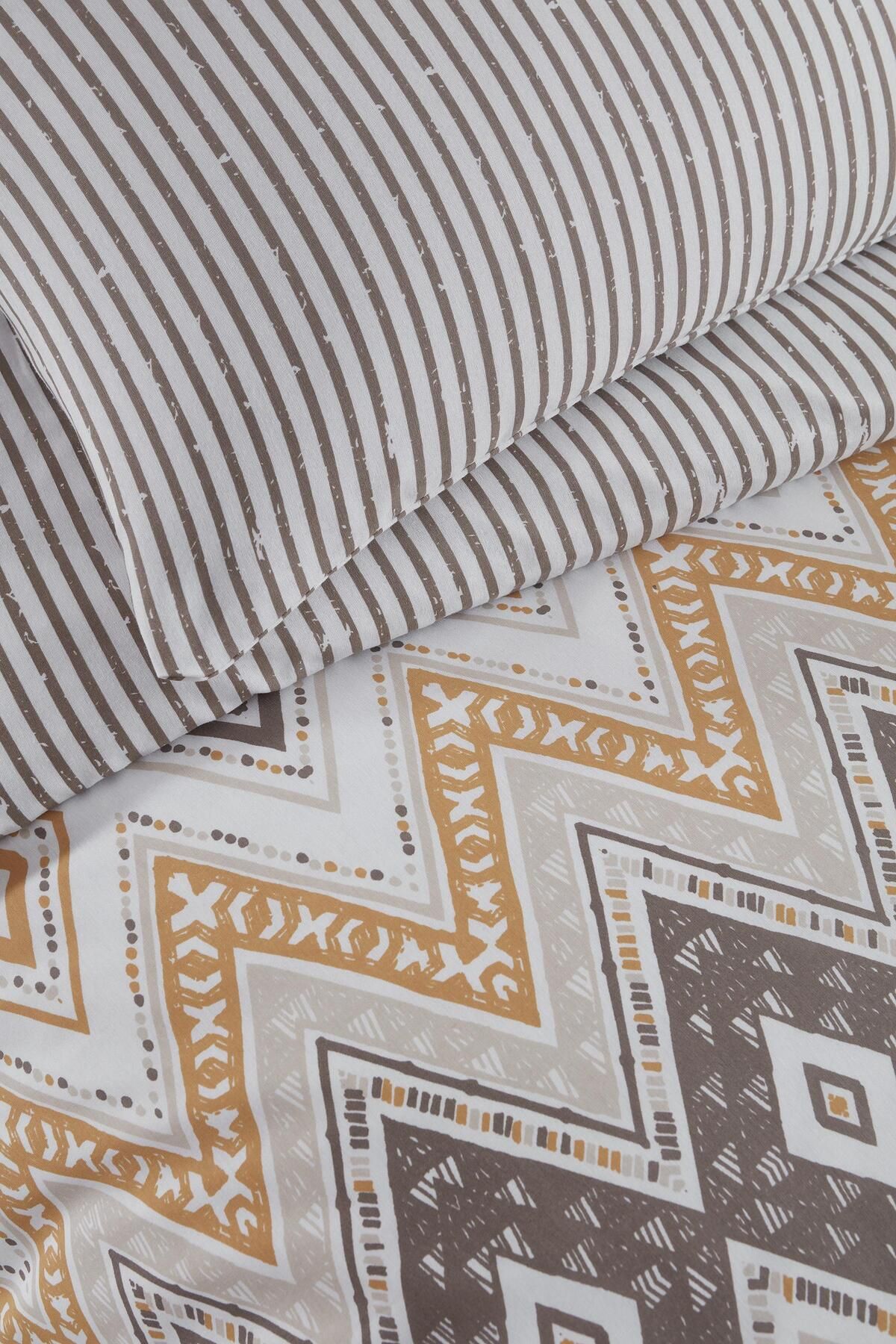 Altınbaşak-Nitya Wood - Single Luxart Duvet Cover Set 3