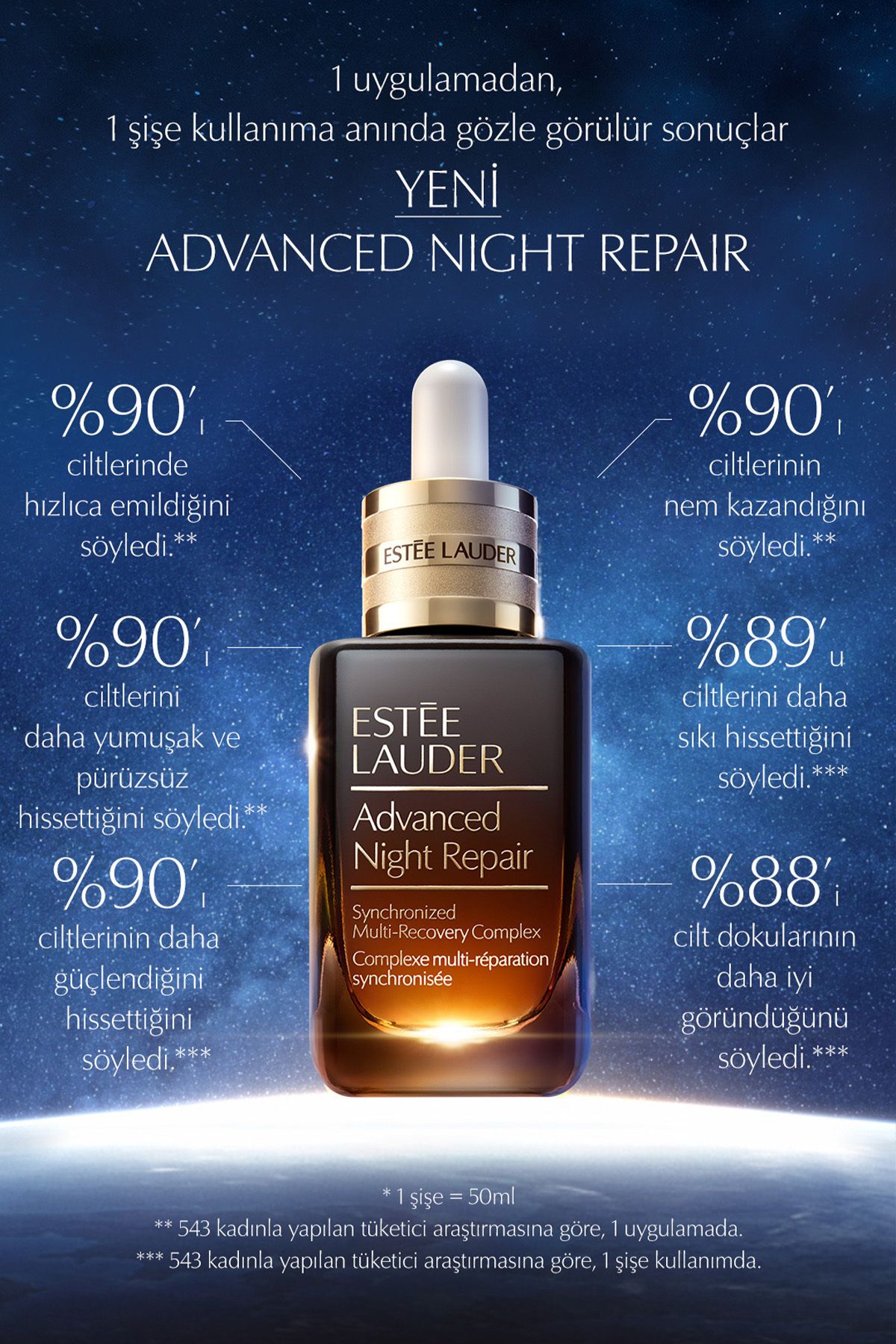 Estee Lauder Seyahat Boy Cilt Bakım Seti - Advanced Night Repair Onarıcı Serum 7ml Jel Göz Kremi 5ml-8