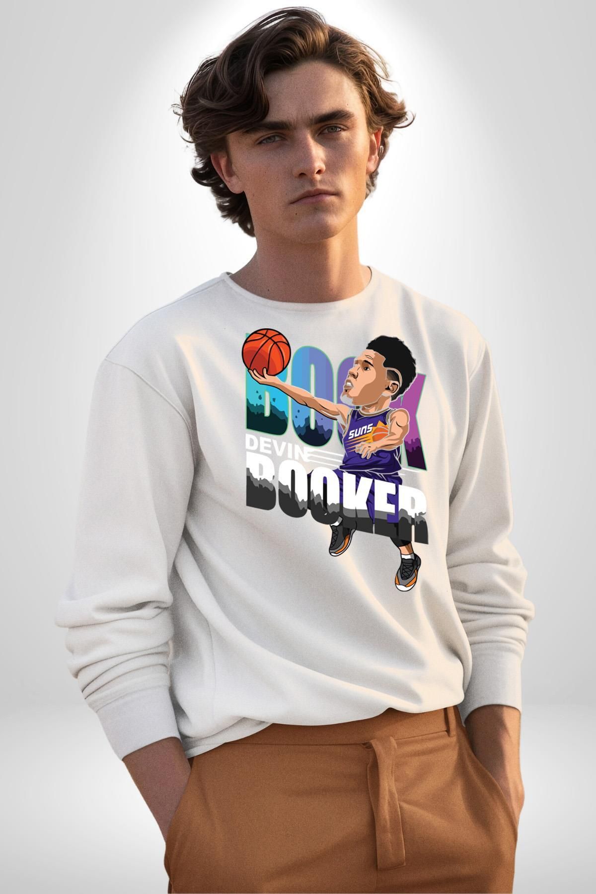 Angemiel-Devin Booker Phonex Basketball Women Men White Sweatshirt 2