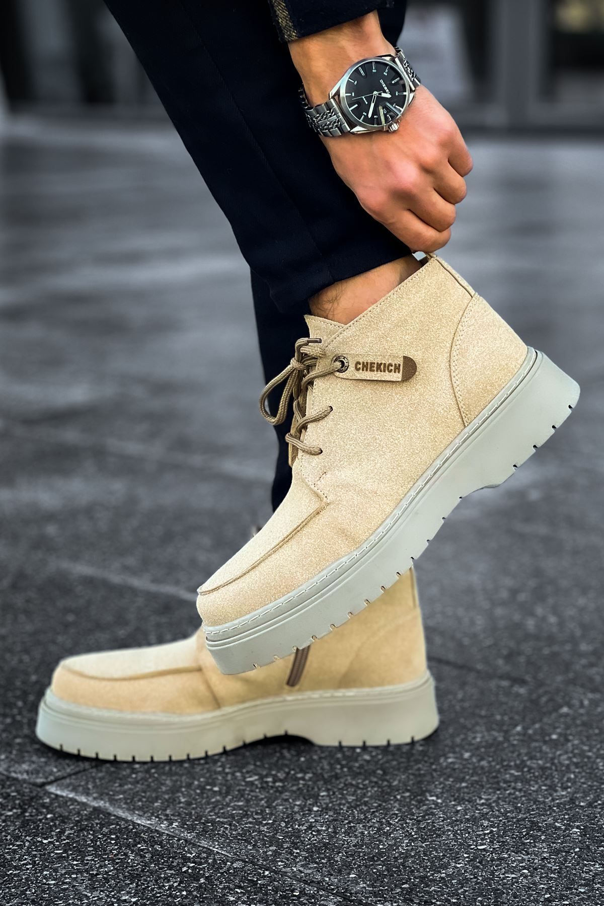 doremodam-Bryggen CH213 SRT Men's Boots - SAND 3