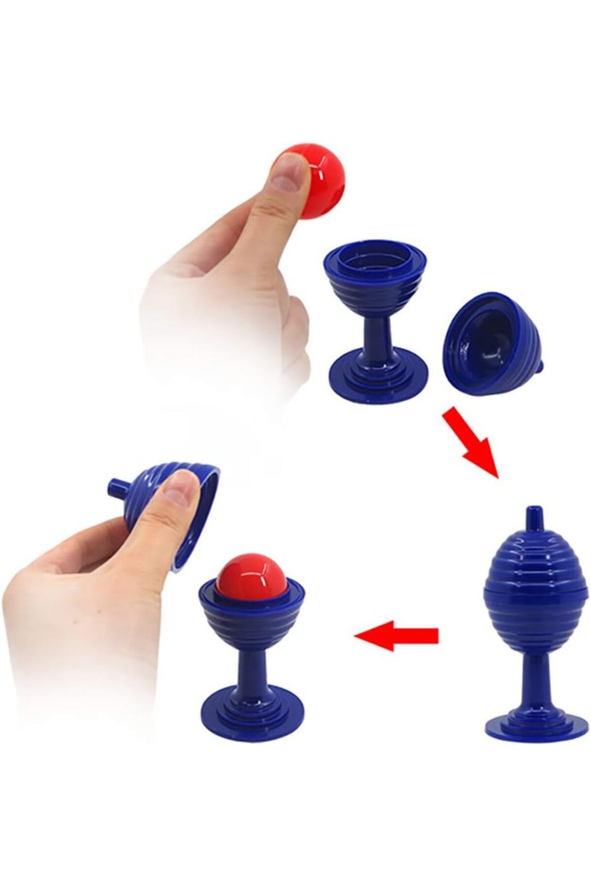 Avantaj Kapıda ® Sihirli Mavi Renk Kupa Oyunu Top Kaybeden Gizemli Kupa (Parti Temalı)