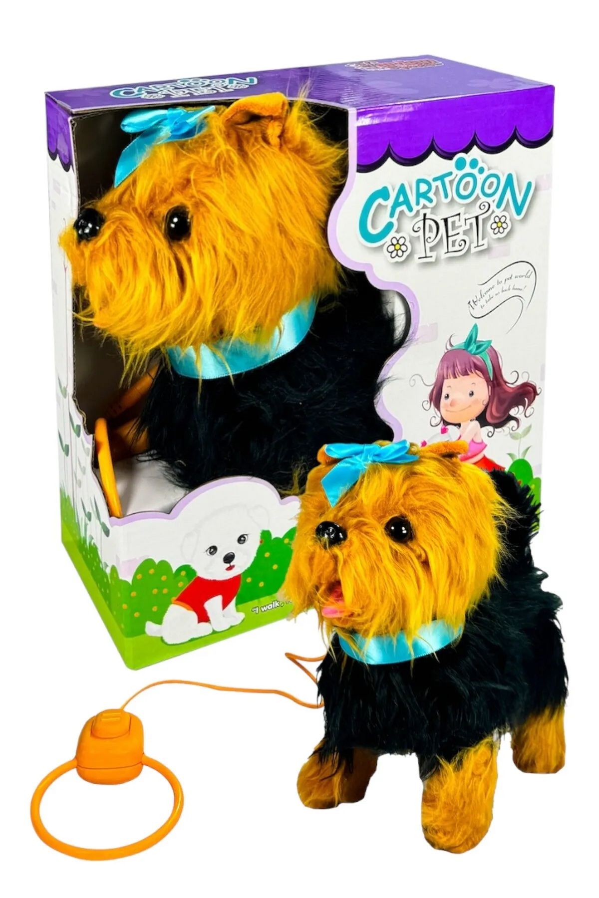 VARDEM OYUNCAK Tasmalı Yürüyen Peluş Köpek Sevimli Havlayan Köpek